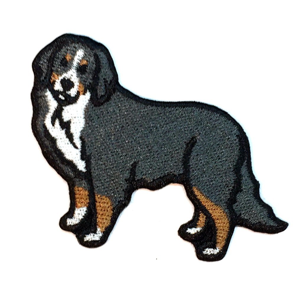 Bernese Mountain Dog Iron on Patch - Embroidered Applique for Jackets, Hats & Backpacks - Perfect for DIY Crafts & Pet Lovers Gifts
