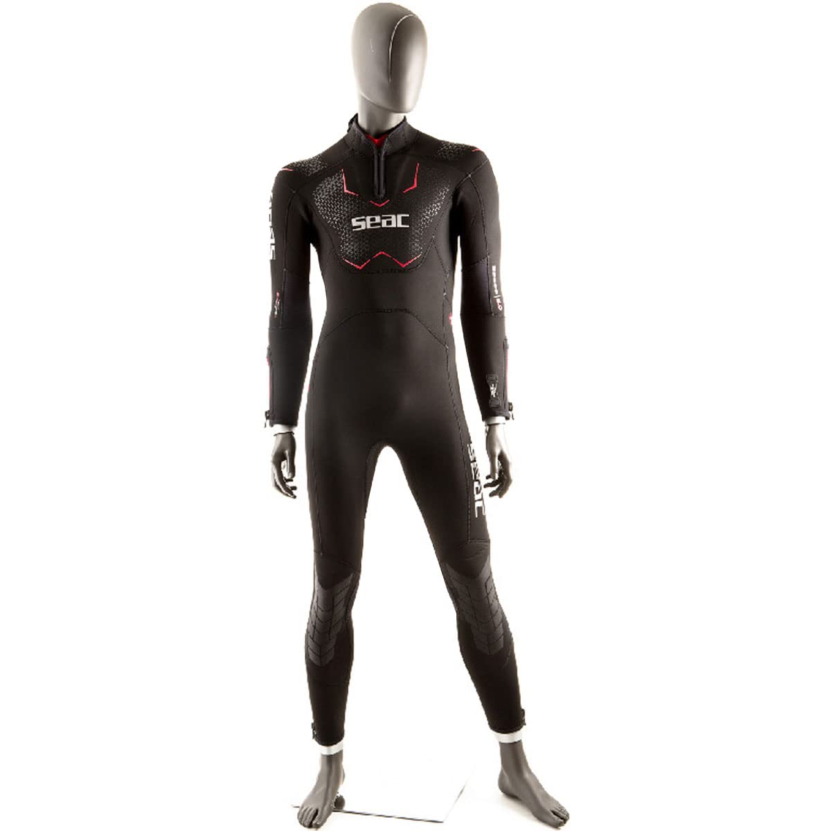 SEAC Space Man 5MM Neoprene Wetsuit for Scuba Diving, Snorkeling & Surfing - Men's Thermal Protection in Cold Water