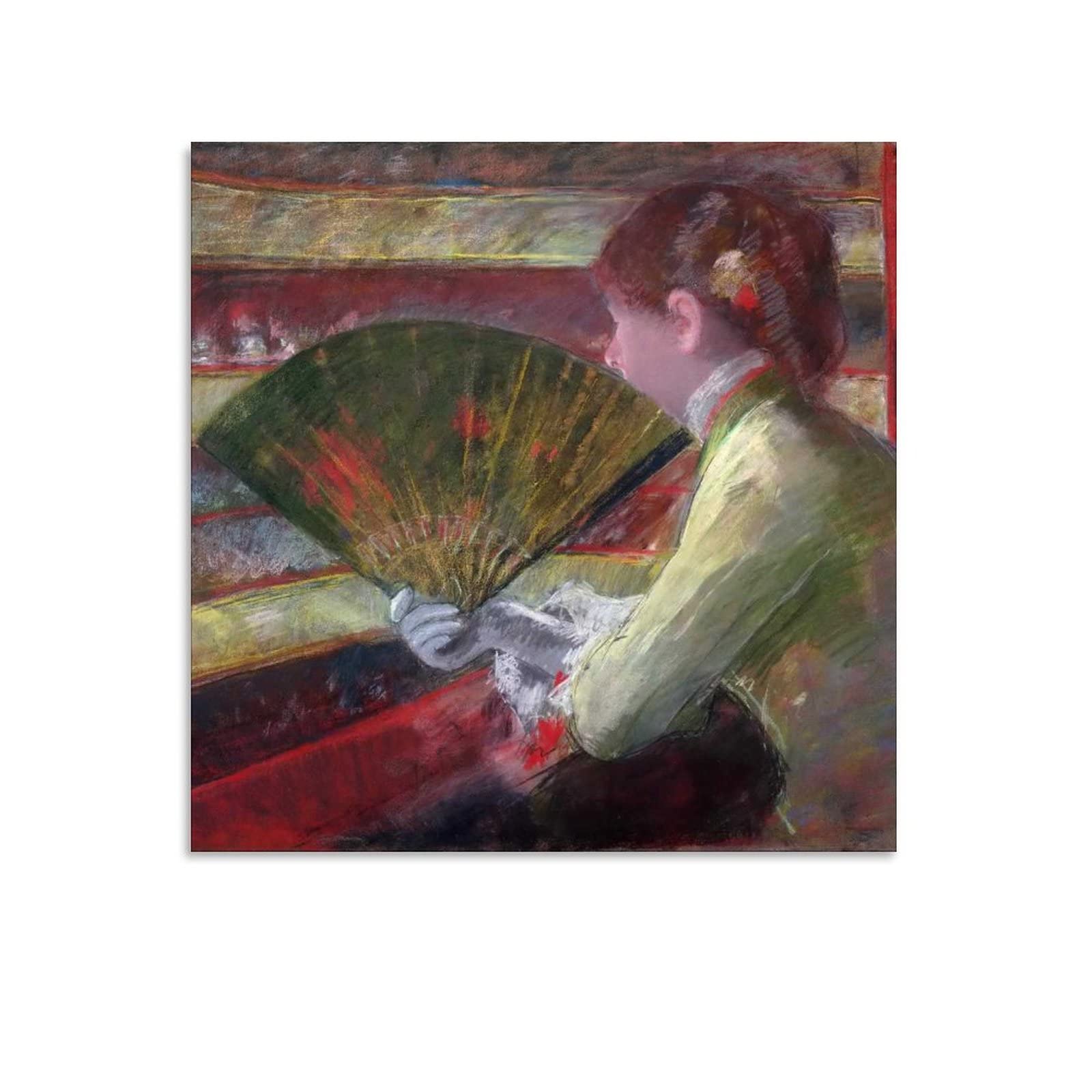 Mary Stevenson Cassatt Oil Painting Art Prints - Retro Wall Decor Posters for Bedroom & Living Room - 16x16 Inch (40x40cm) Canvas Artwork - Perfect for Home Aesthetic & Office Decoration