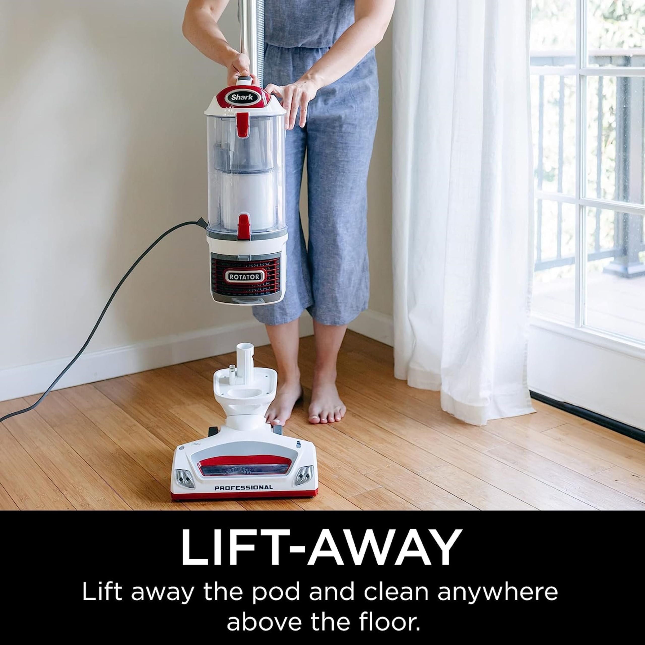 Shark Rotator Professional Lift-Away Upright Vacuum Cleaner NV501 (Renewed) - Powerful Suction for Pet Hair, Carpets & Hard Floors | Ideal for Home Cleaning & Allergy Relief