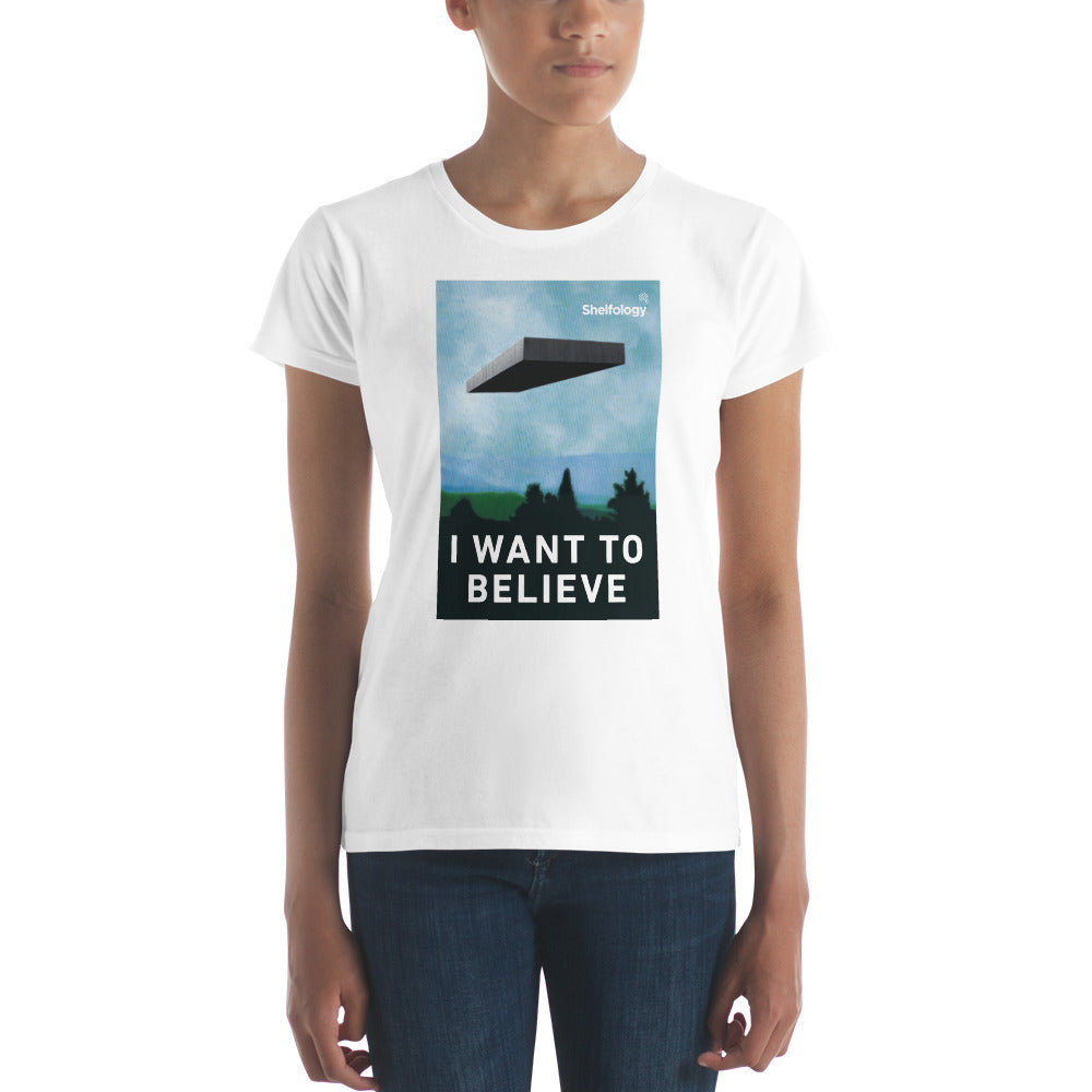 Women's Inspirational Believe T-Shirt - Soft Cotton Casual Tee for Everyday Wear, Gym, or Workout