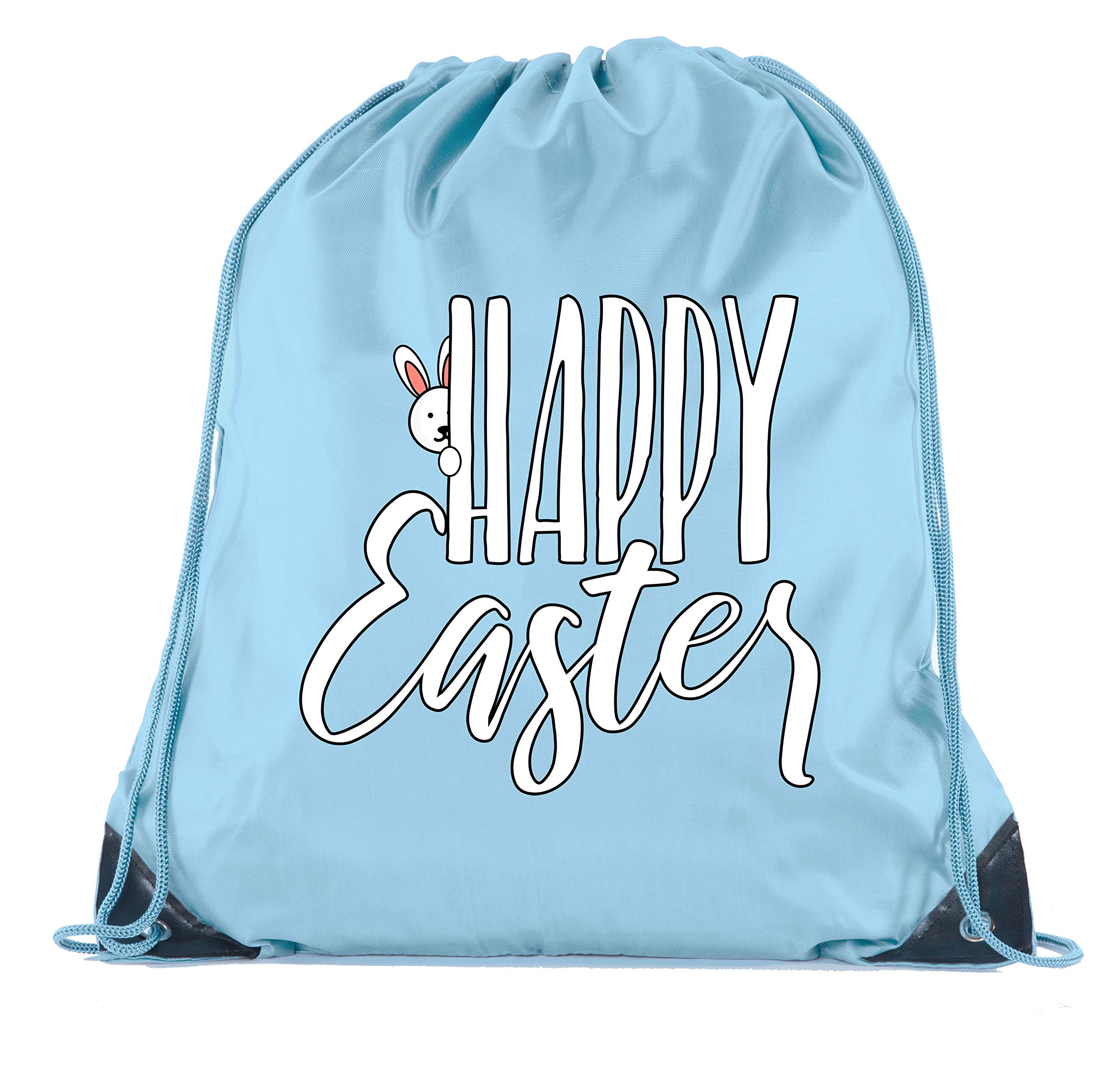 Easter Basket Bags Bulk - 12 Pack Bunny Drawstring Backpacks for Easter Party Favors, Egg Hunt Goodie Bags & Spring Celebrations - Cute Peeking Bunny Design for Kids Gifts & Classroom Treats