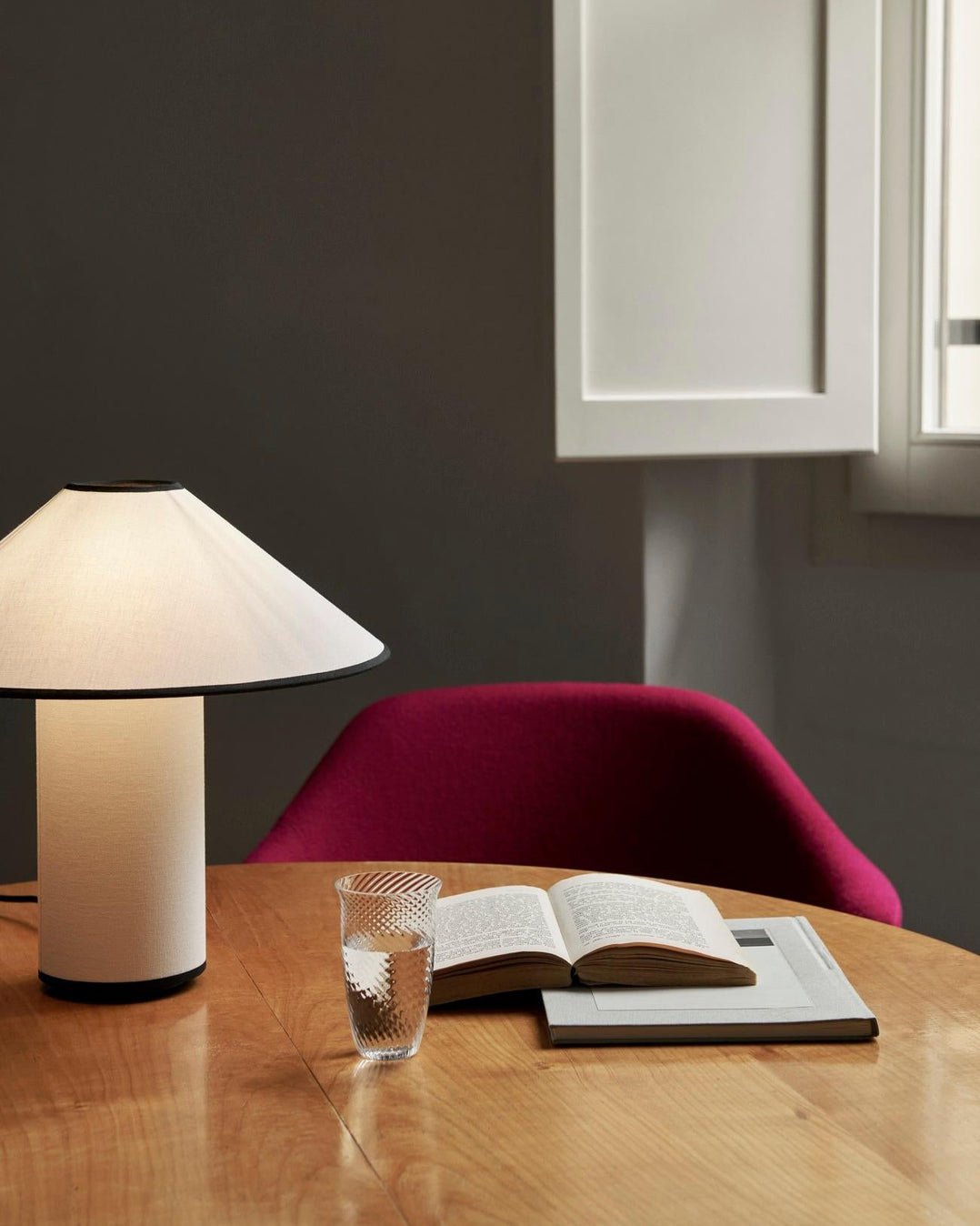 Colette Table Lamp - Modern LED Desk Light for Bedroom, Living Room & Office - Adjustable Brightness & Warm White Light