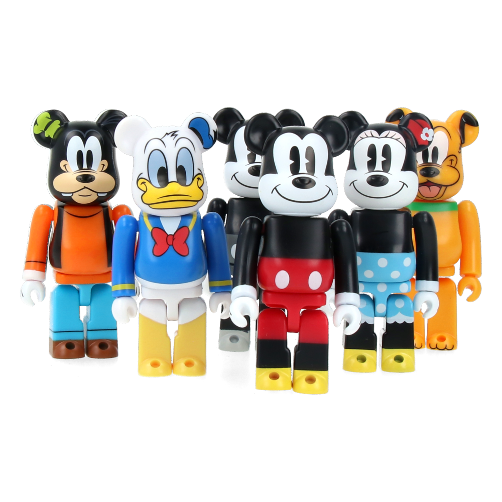 100% Authentic Bearbrick Chase Disney Mickey Mouse & Friends Collectible Figure - Perfect for Home Display, Office Decor, and Disney Fan Collections