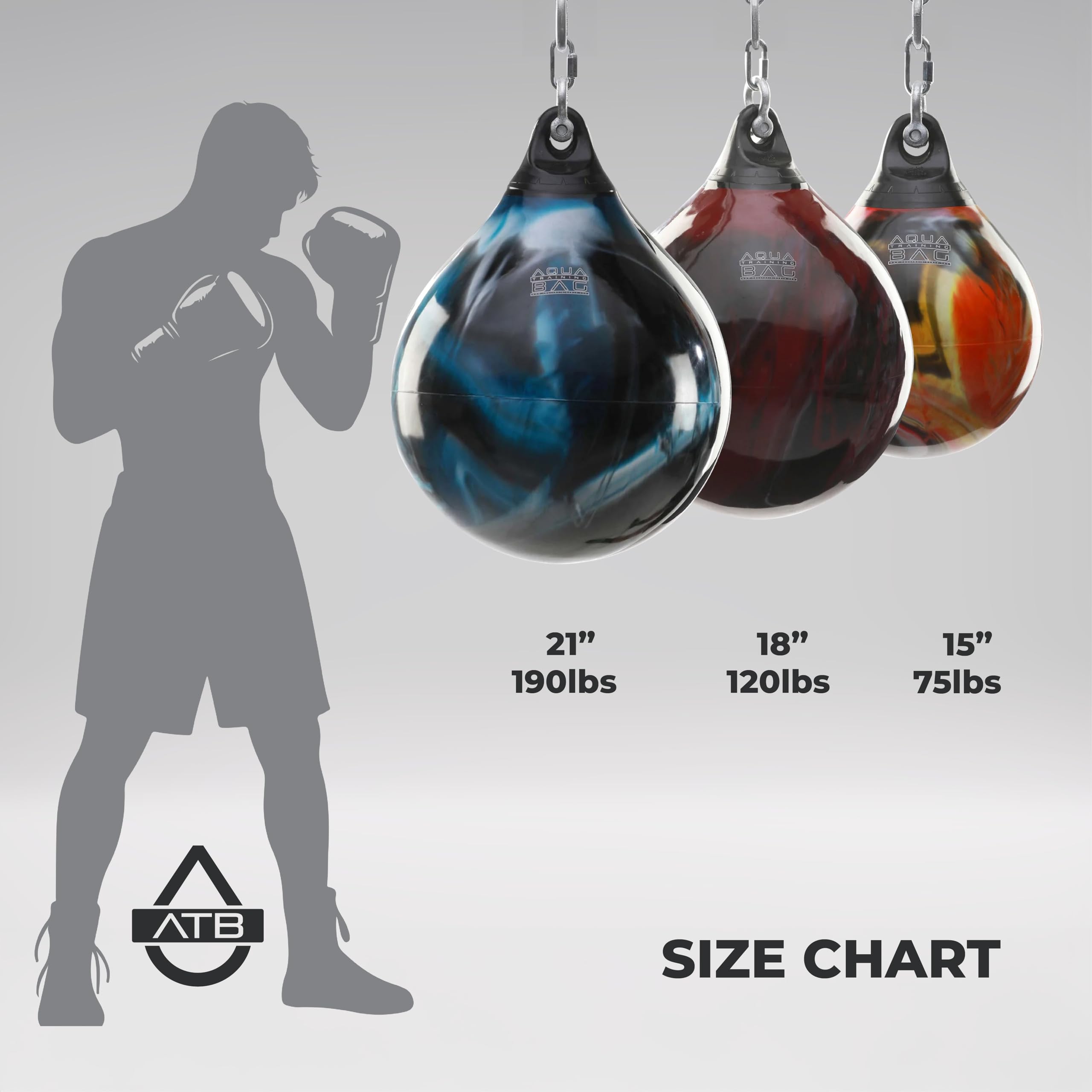 Aqua Training Bag Haymaker Black - Waterproof Punching Bag for Boxing, MMA & Fitness - Perfect for Home Gyms, Martial Arts & Cardio Workouts