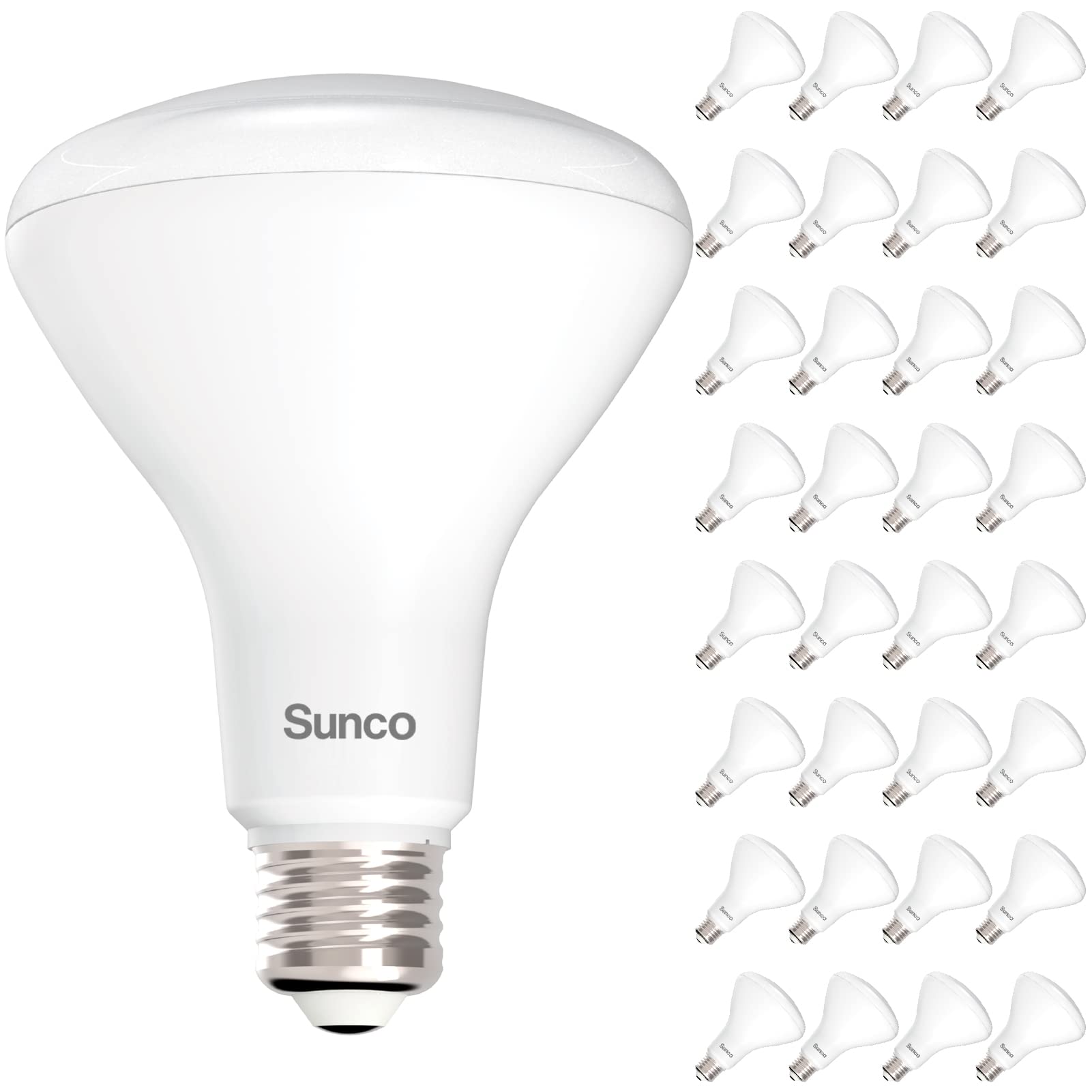 Sunco 32 Pack BR30 LED Light Bulbs - 11W (65W Equivalent) 850LM 5000K Daylight Dimmable Recessed Can Lights for Home, Kitchen, Bedroom - Indoor Flood Bulbs with E26 Base | UL Listed | Perfect for Ceiling Fixtures, Track Lighting & Recessed Housing