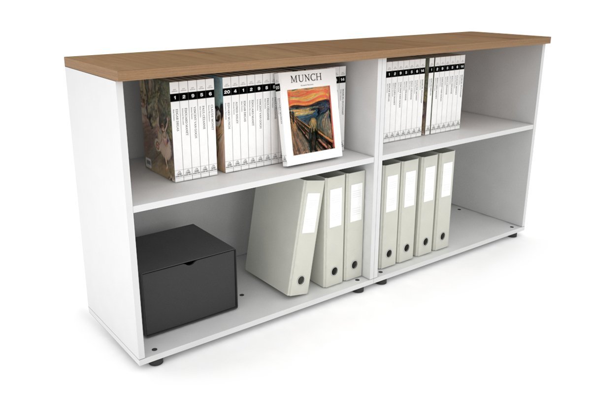 Small Open Bookcase - 1600W x 750H x 350D - Compact Uniform Bookshelf for Home Office, Living Room & Bedroom Organization