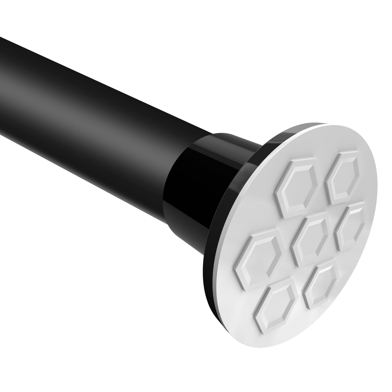 **102-120 Inch No Drill Tension Curtain Rod - Adjustable Shower & Window Rod, Non-Slip Telescoping for Bathroom, Bedroom, Patio & Laundry (Black) - Perfect for Home Decor & Space-Saving Solutions**