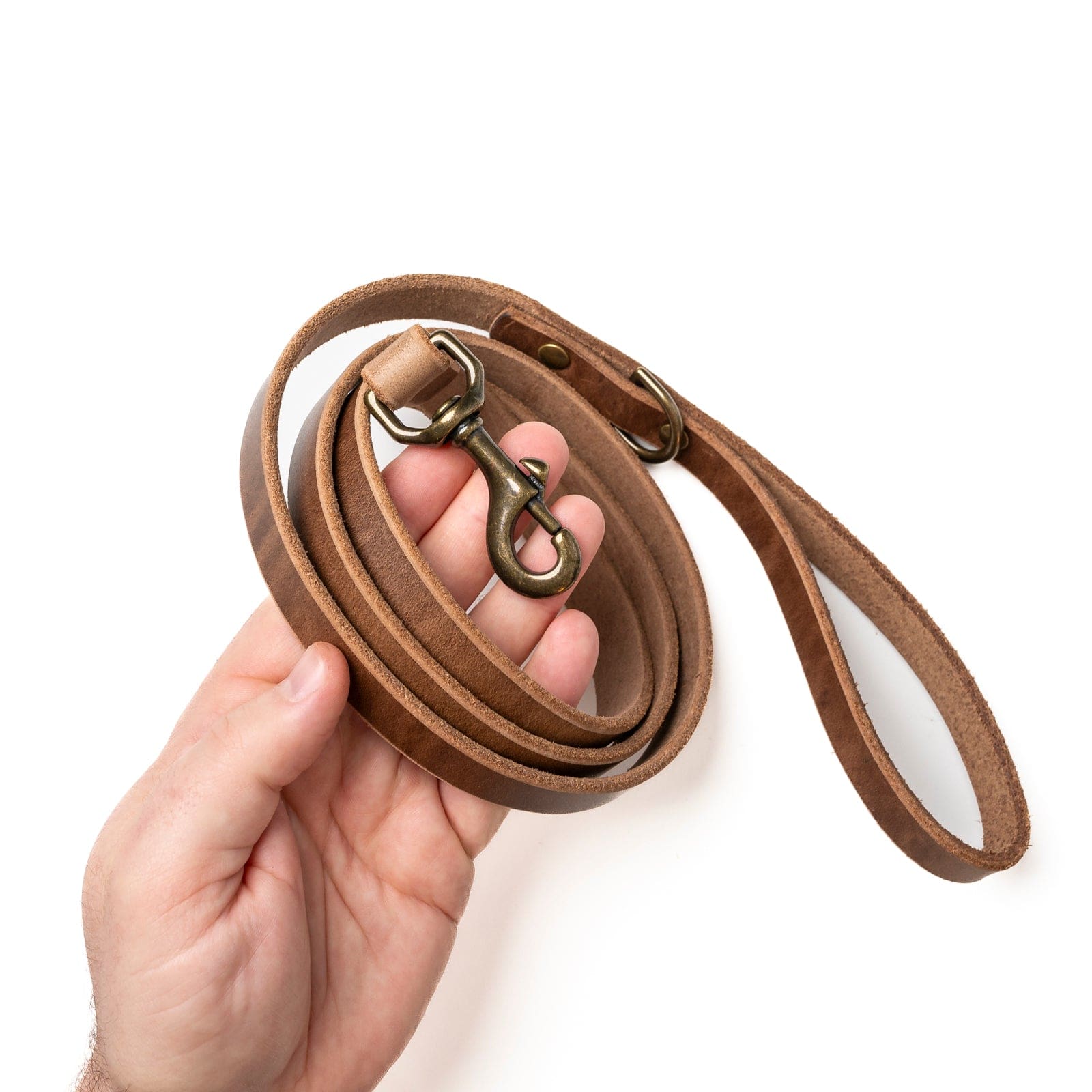 Premium Matching Dog Collar & Leash Set - Natural Leather, Adjustable Pet Walking Accessories for Small Medium Large Dogs - Perfect for Daily Walks, Training & Outdoor Adventures