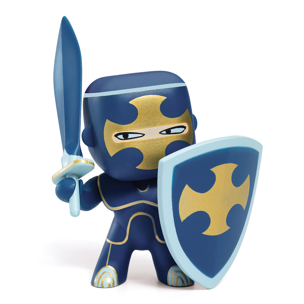 Djeco Arty Toys Dark Blue Knight - Medieval Pretend Play Costume for Kids | Perfect for Dress Up, Role Playing & Halloween Costumes