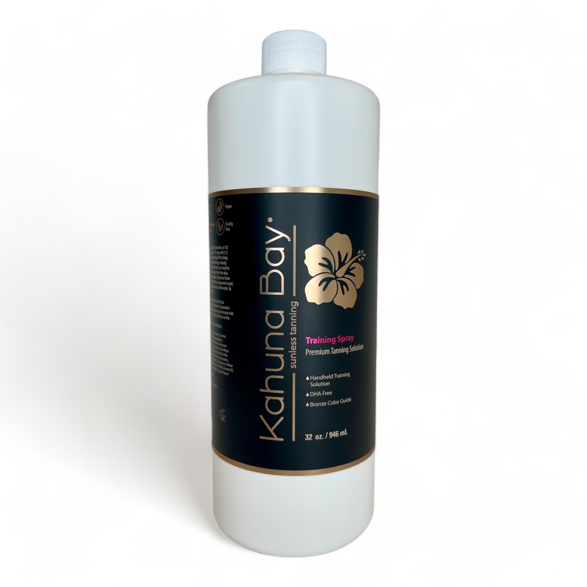 Kahuna Bay Professional Spray Tan Solution - 32 oz for Sunless Tanning & Airbrush Tan Training - Perfect for Salons, Home Use & Spray Tan Certification