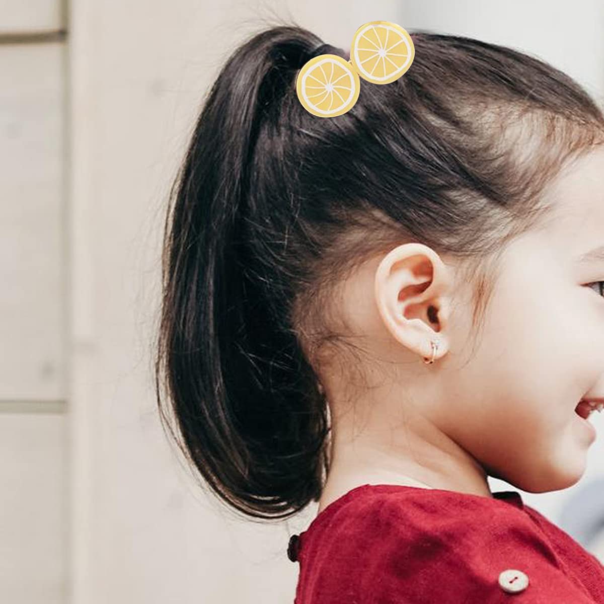 **Shiny Cartoon Pineapple Hair Clips for Baby & Toddler Girls - Cute Hair Barrettes & Pins for Infants & Kids - Perfect for Parties, Photos & Daily Hair Accessories**
