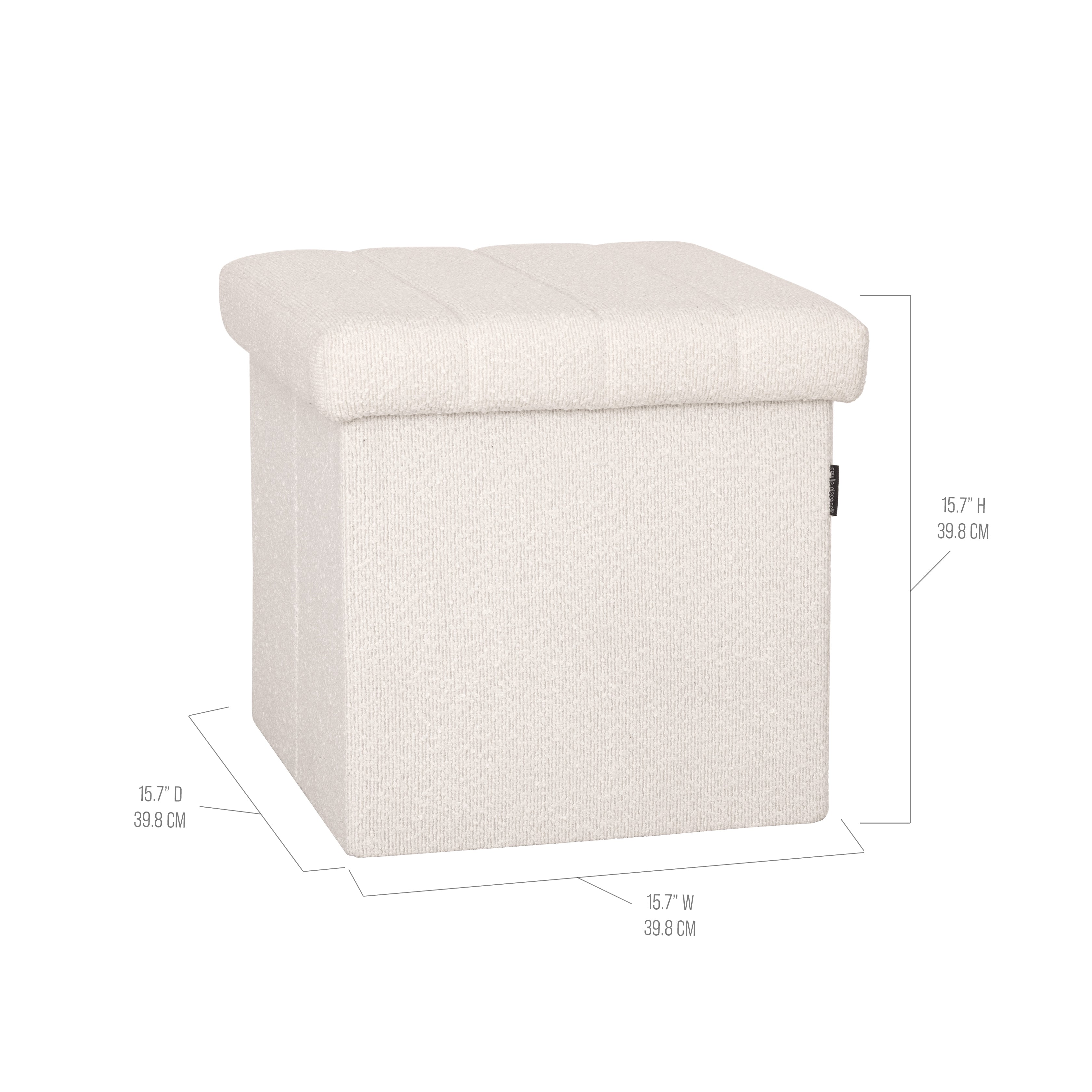 Luxury Channel Tufted Storage Ottoman - Upholstered Footstool with Hidden Storage, Perfect for Living Room, Bedroom & Home Decor