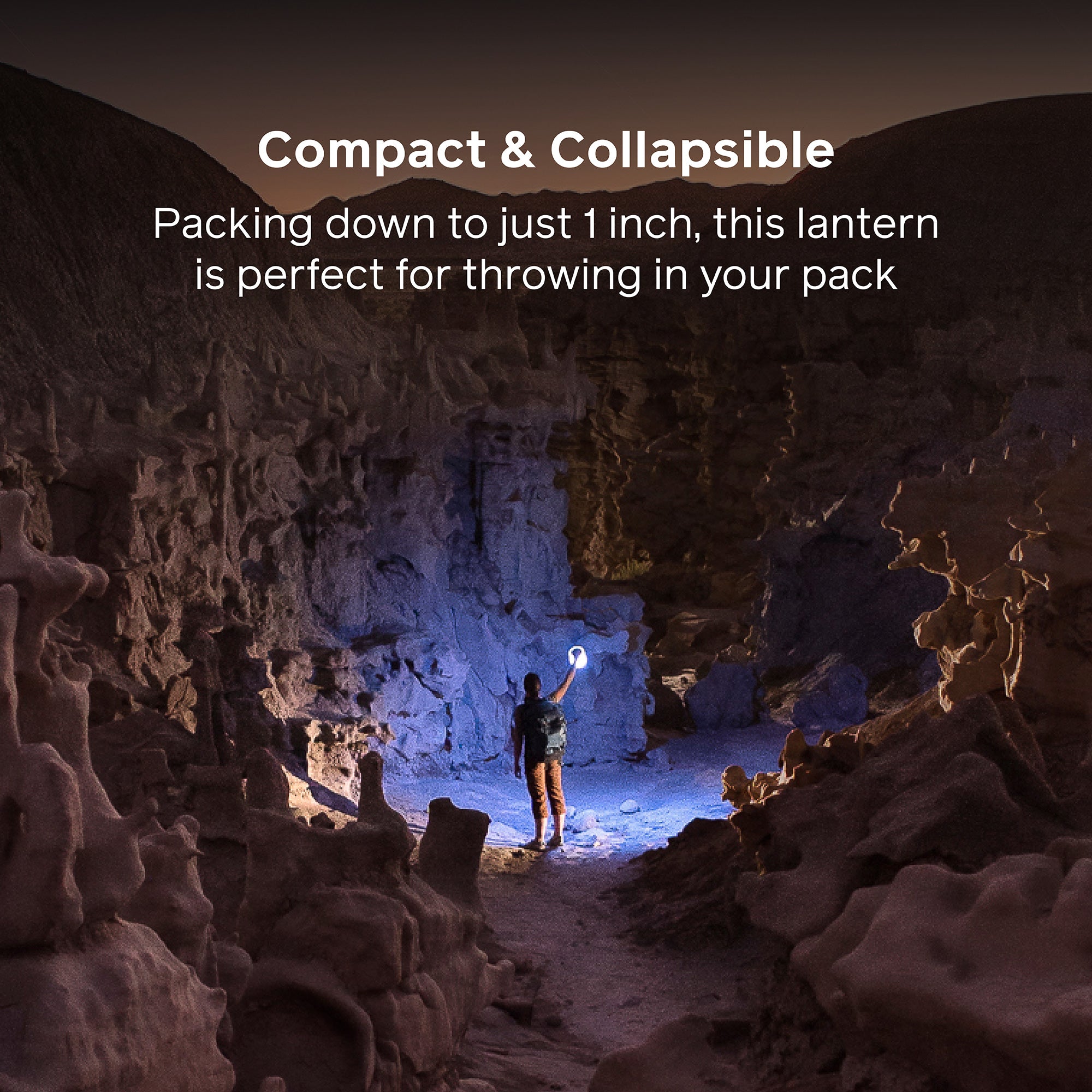 Luci Original Color Inflatable Solar Lantern - Portable, Waterproof & Rechargeable for Camping, Hiking, Emergency & Outdoor Adventures