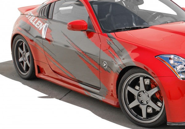 2003-2009 Nissan 350Z Z33 Series 3 Passenger Side Skirt Replacement - Left Side Car Body Kit for Sports Car Modification & Auto Restoration Projects