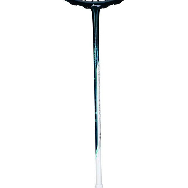 Li Ning Halbertec 6000 Unstrung Badminton Racket - Black/Aqua Green | Professional Carbon Fiber Shuttlecock Racquet for Advanced Players | Perfect for Tournaments & Training Sessions