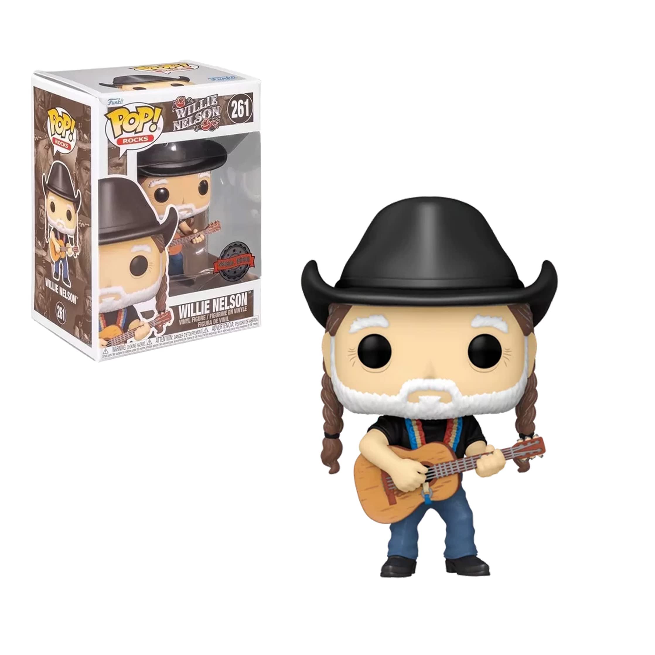 Funko Pop! Rocks: Willie Nelson with Cowboy Hat Vinyl Figure - Walmart Exclusive Collectible for Music Fans & Country Decor