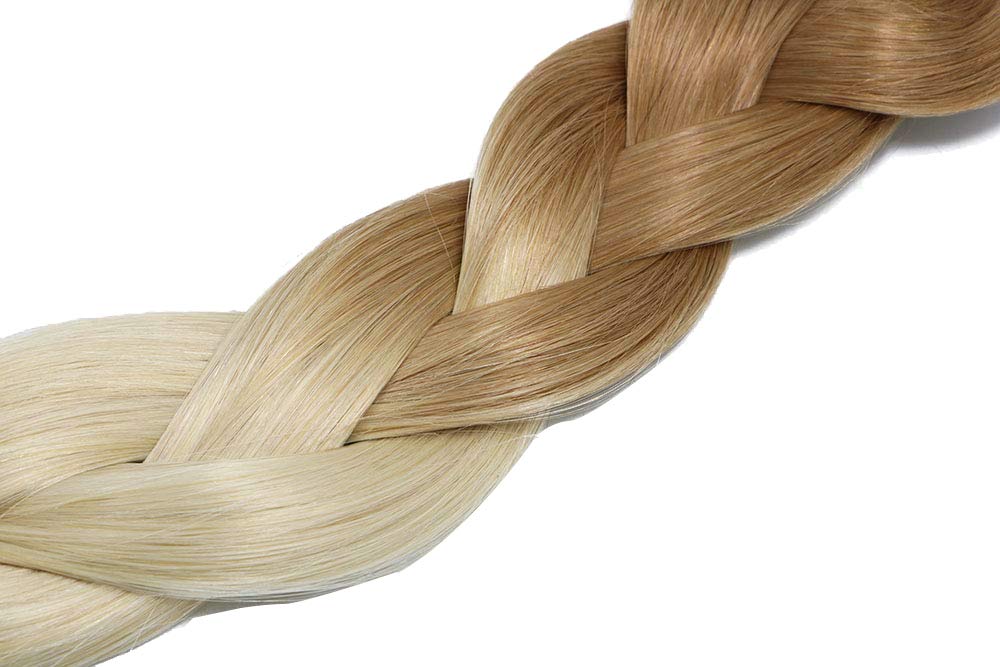 Golden Brown & Blonde Highlighted 100% Remy Human Hair Clip-in Extensions - 16 Inch Double Weft 120g 7pc Set (Color #12/60) | Silky Straight 9A Quality for Volume & Length | Perfect for Parties, Weddings & Daily Styling