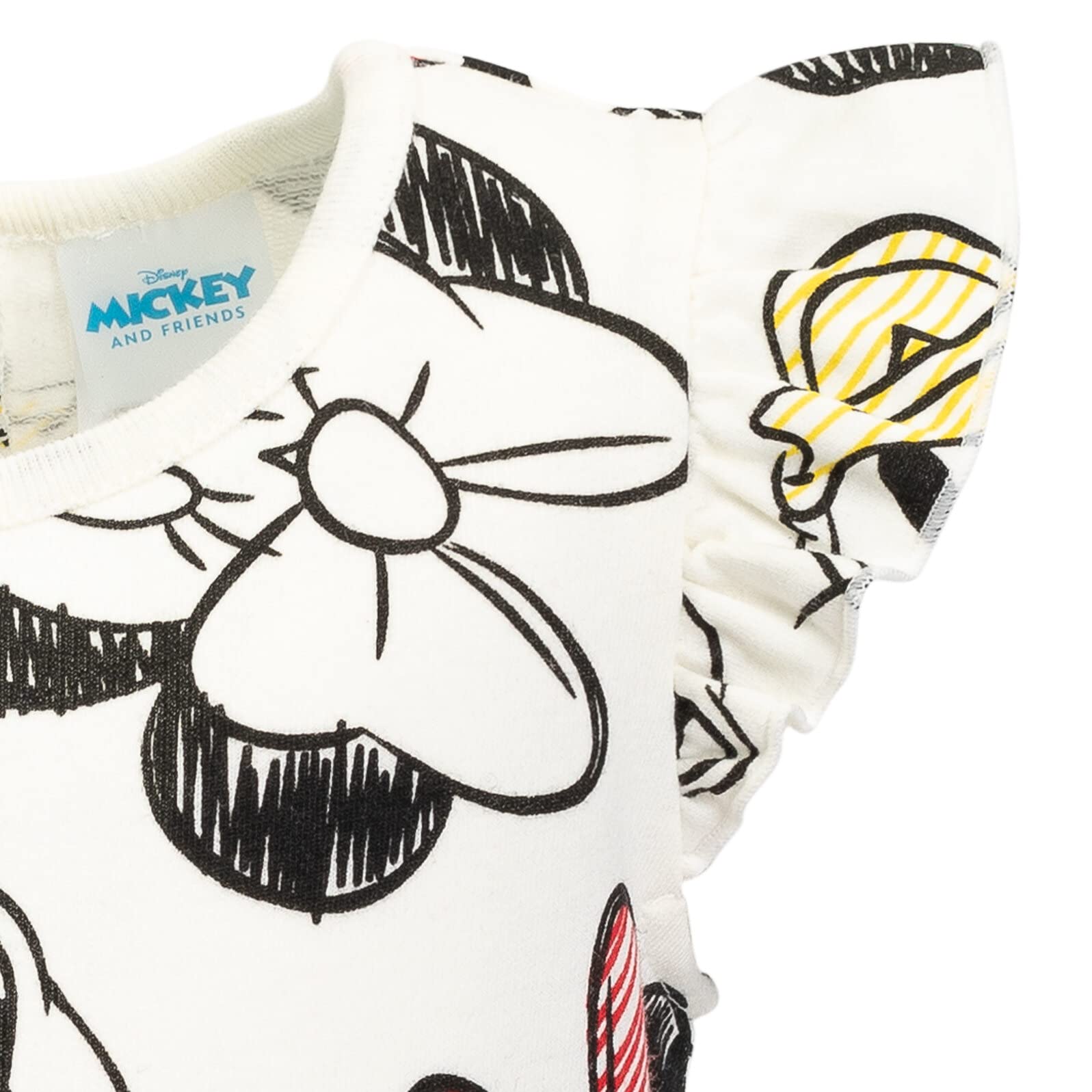 Disney Minnie Mouse & Mickey Mouse Baby Girls Romper - Nightmare Before Christmas, Toy Story & Lion King Designs - Infant to Big Kid Sizes - Perfect for Disney Themed Parties, Playdates & Family Outings