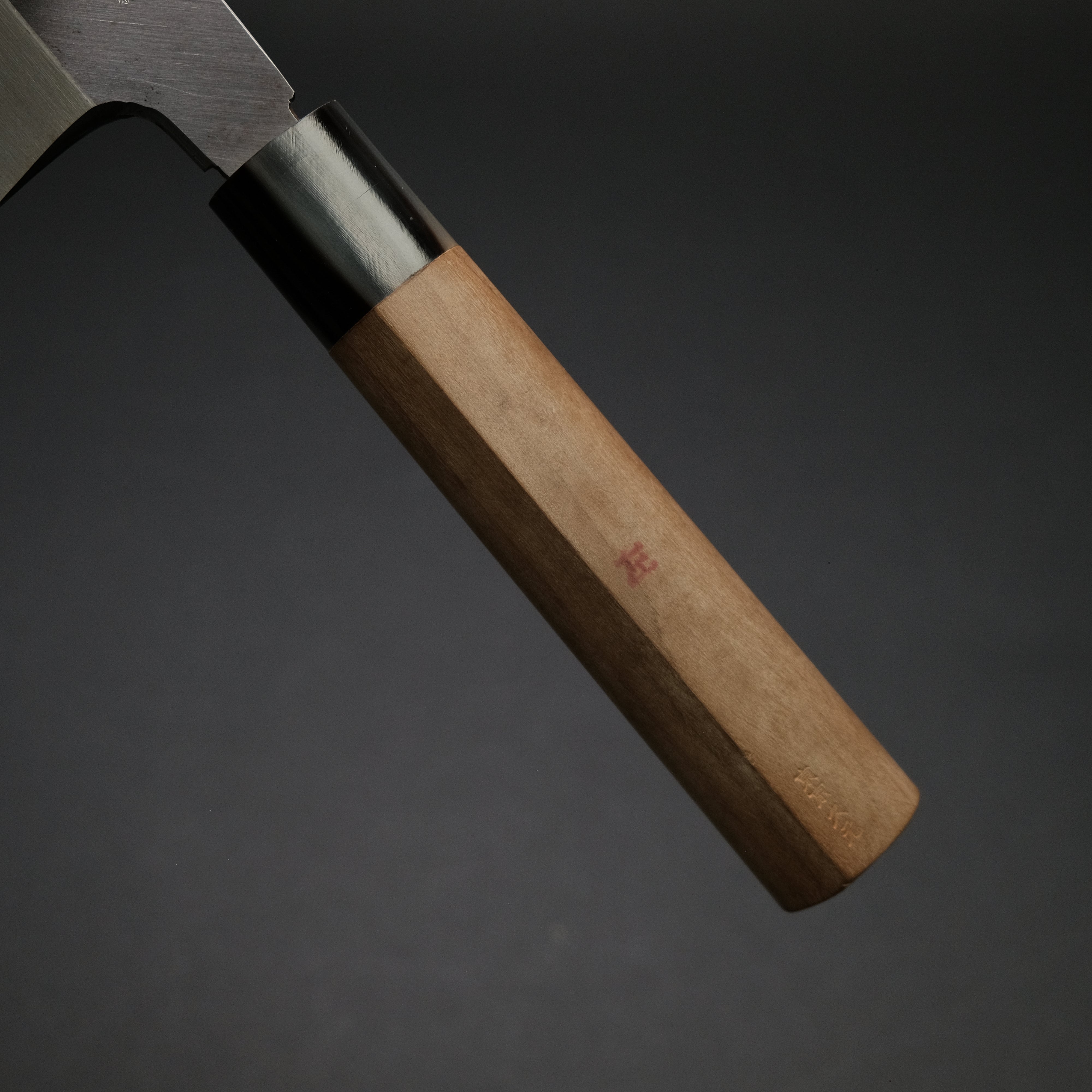 Premium Vintage Left-Handed Wa Usuba Japanese Knife 240mm - Carbon Steel Blade with Magnolia Wood Handle - Ideal for Sushi, Vegetables & Precision Cutting in Professional Kitchens