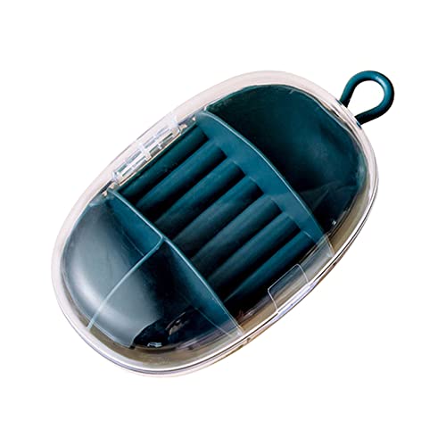 FublousRR5u Jewelry Organizer Box - Dark Blue Plastic Earring Display & Storage Case for Rings, Earrings - Perfect for Retail Stores, Boutiques, and Home Jewelry Organization