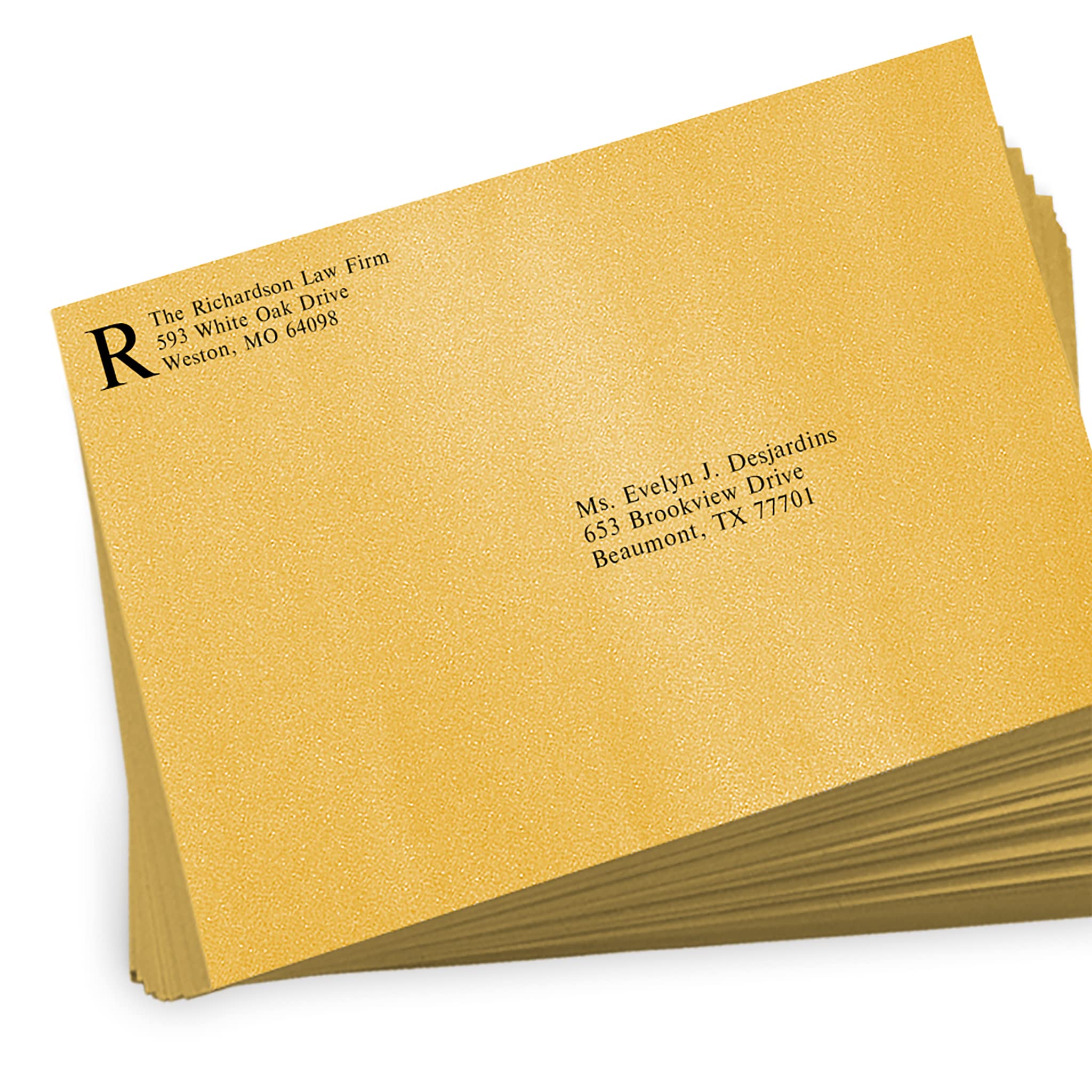 LUXPaper 9 x 12 Gold Metallic Booklet Envelopes - 80lb Text Weight (Pack of 250) | Premium Stationery for Wedding Invitations, Business Mailers & Greeting Cards