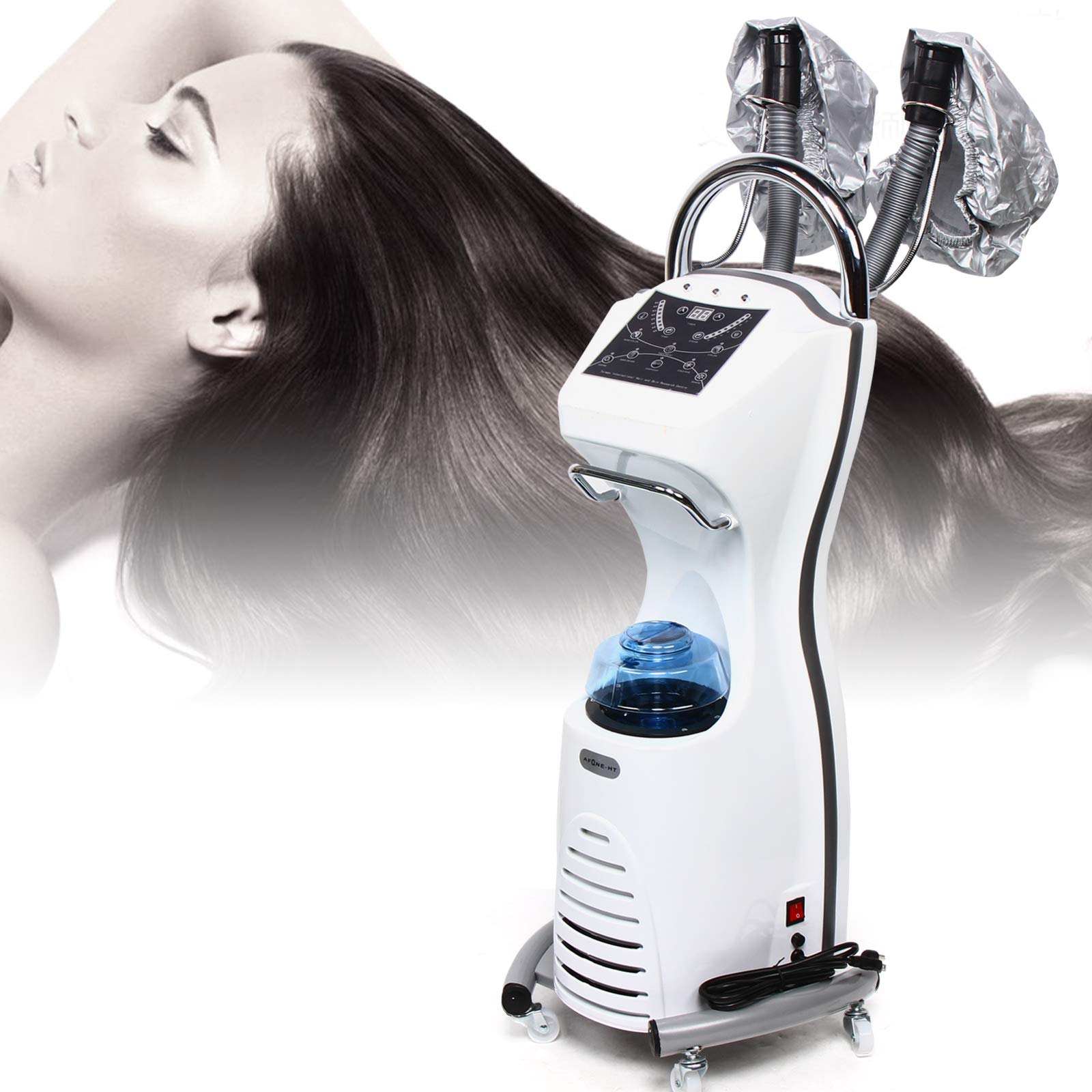 7-in-1 Standing Hair Steamer & Hooded Hair Dryer - Professional Salon Hair Color Processor & Treatment Machine for Deep Conditioning | Perfect for SPA, Home Salon & Hair Care Treatments