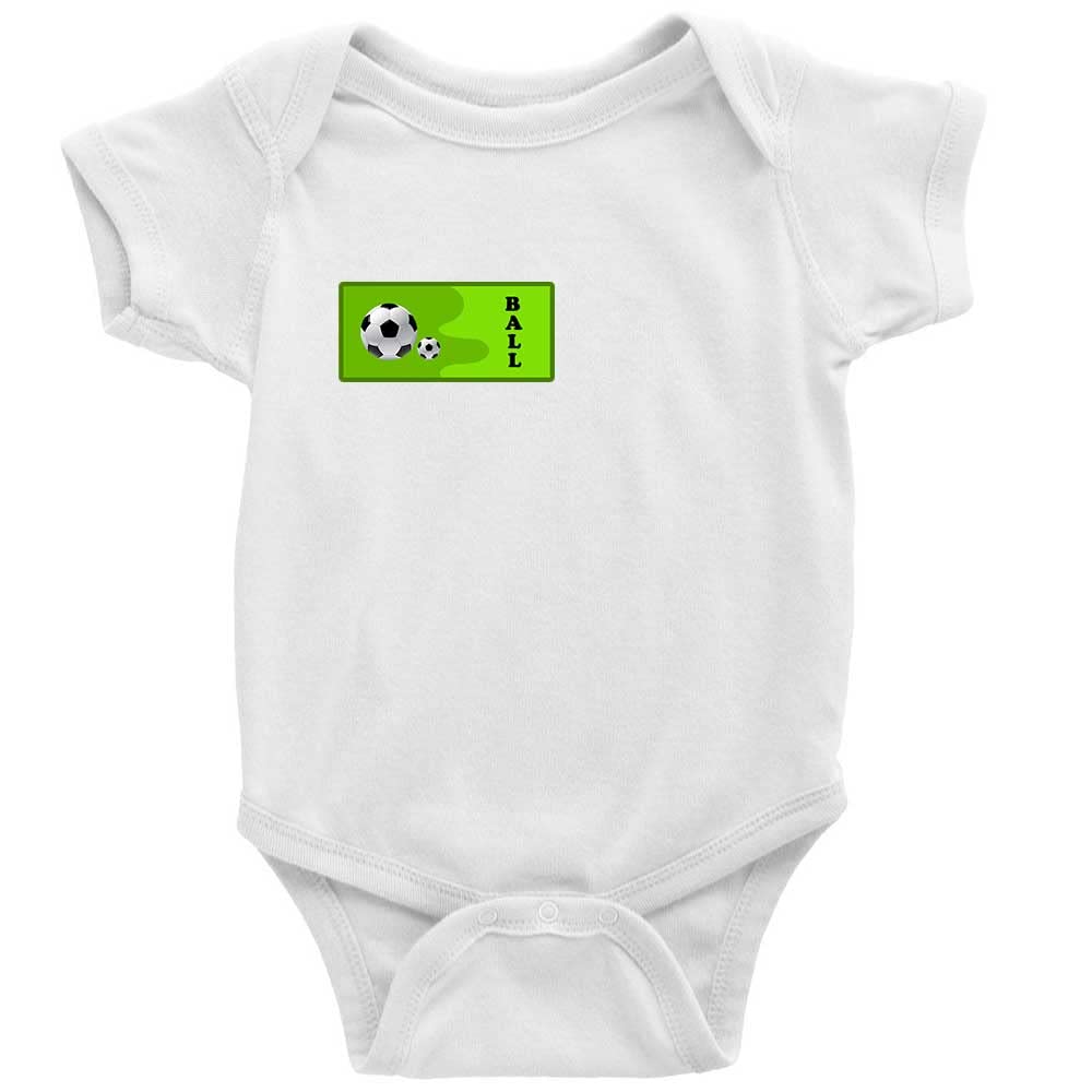 Cute Infant Baby Bodysuit - Soft Cotton Short Sleeve Onesie for Newborns | Perfect for Soccer Games, Outdoor Play & Family Photos