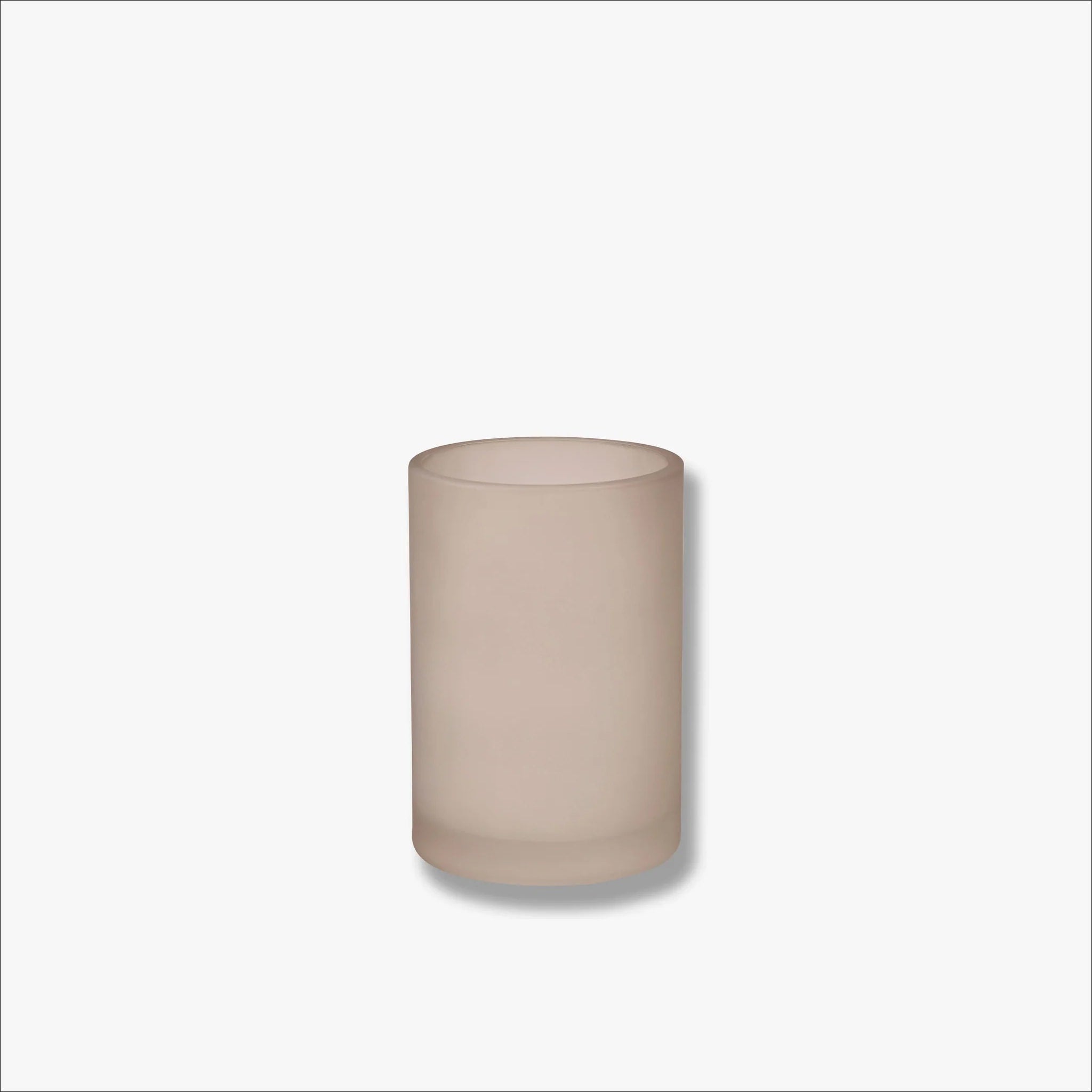 METTE DITMER Toothbrush Holder with Tumbler - 10cm Height - Bathroom Organizer for Countertop Storage | Perfect for Small Spaces, Kids Bathrooms & Travel Essentials