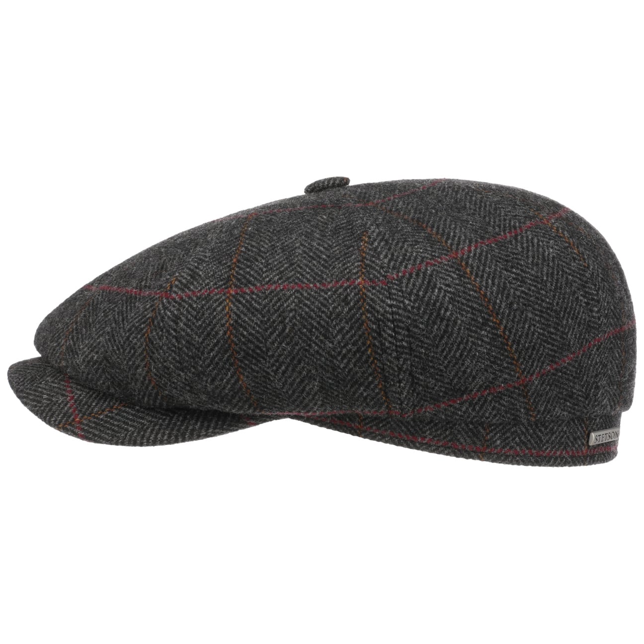 Stetson Hatteras Gallanger Wool Flat Cap for Men - Classic Winter Hat for Outdoor Activities, Travel & Casual Wear