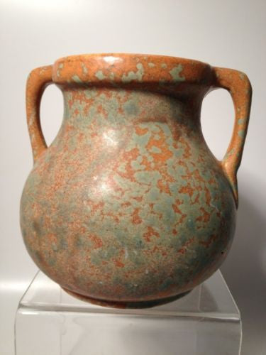 Burly and Winters Crookville Red and Aqua Vase - Handcrafted Ceramic Home Decor for Farmhouse, Rustic, and Boho Style Interiors | Perfect for Centerpieces, Wedding Decor, and Living Room Accents