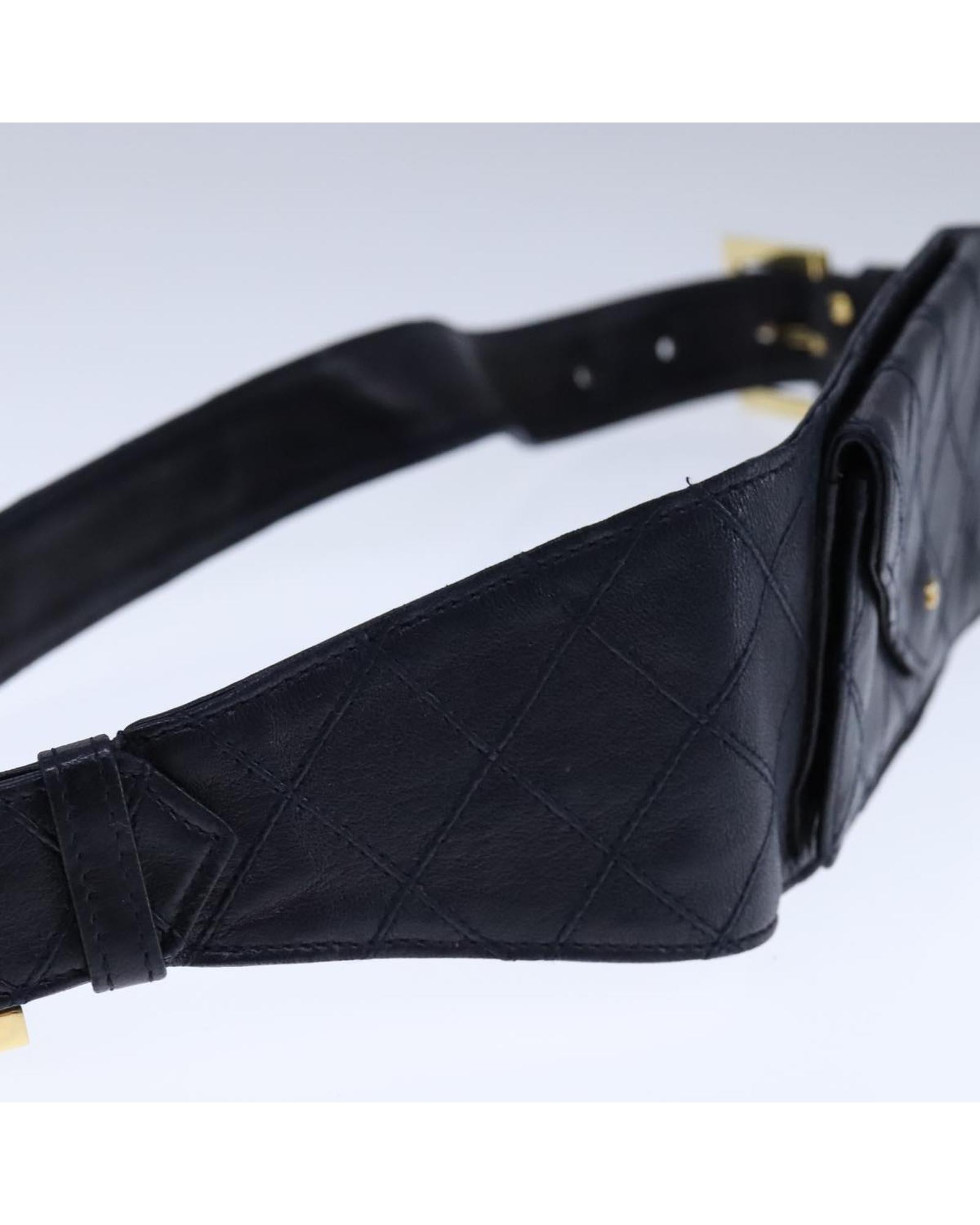 Luxury Bicolor Lambskin Waist Bag with Gold CC Logo - Perfect for Travel, Concerts & Everyday Fashion