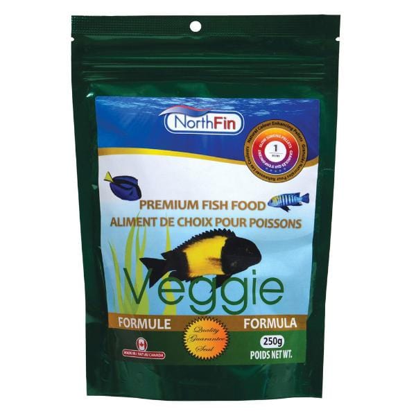 NorthFin Veggie Formula Premium Fish Food - High Protein Plant-Based Flakes for Tropical & Freshwater Fish - Ideal for Community Tanks & Herbivorous Species