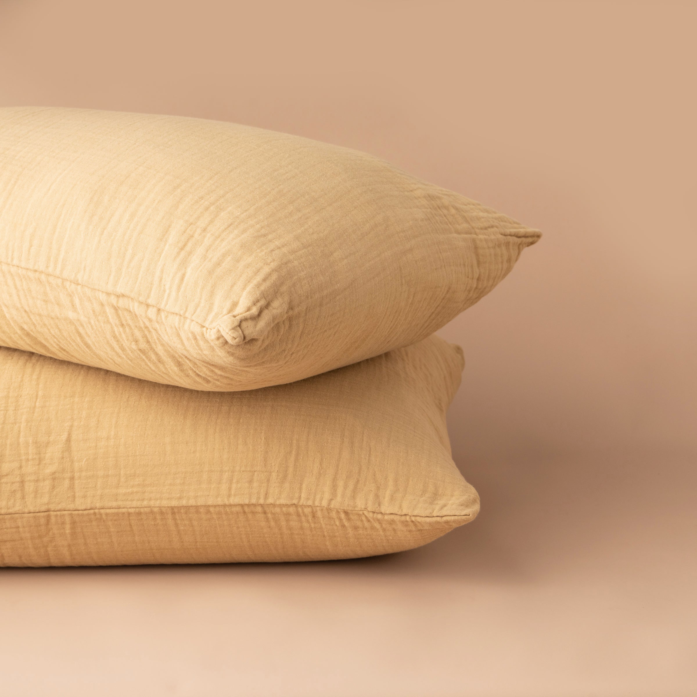 Premium Enes Standard Pillowcases Set of 2 - Soft Nutmeg Color Bedding - Perfect for Home, Hotel & Guest Room Decor
