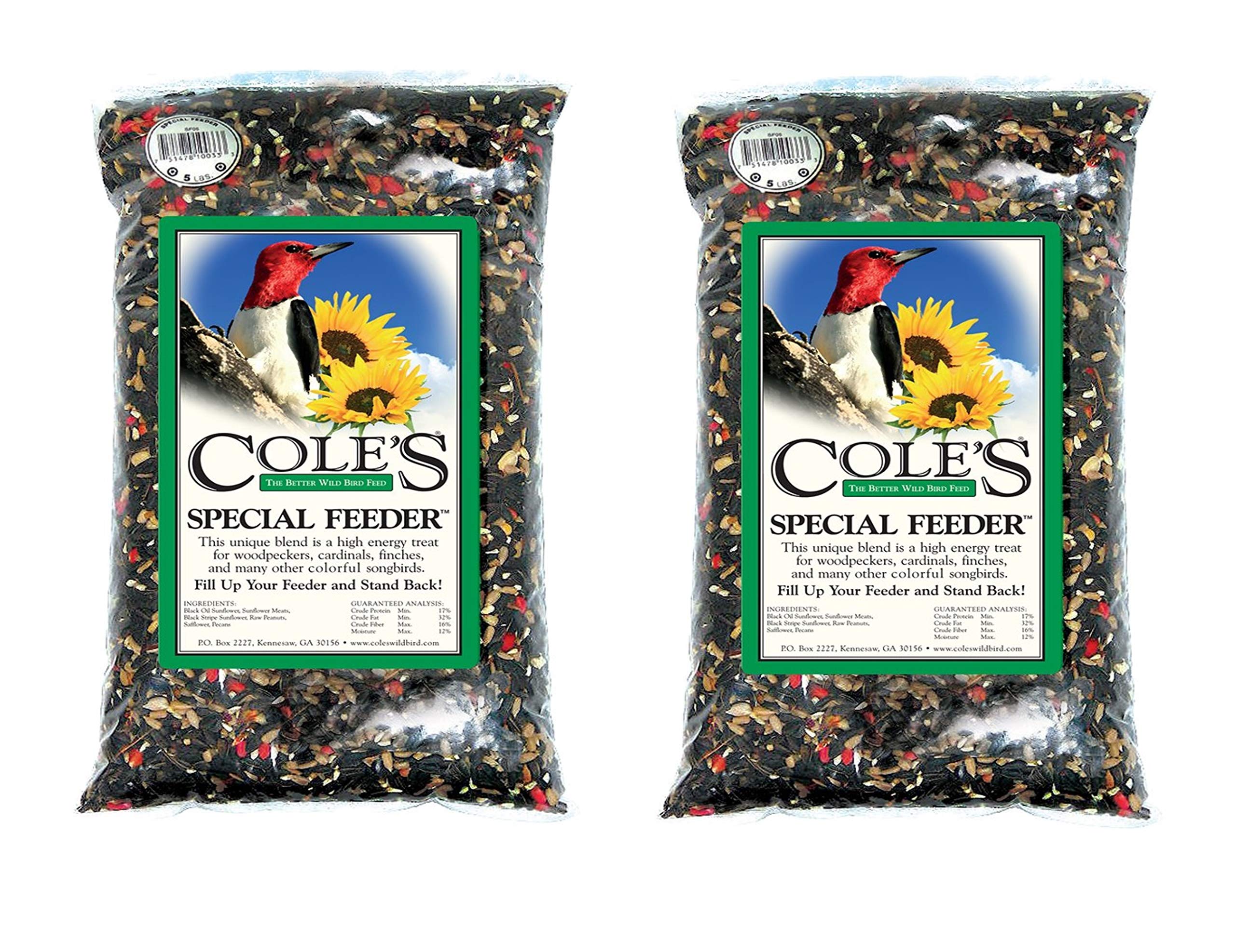 Premium Wild Bird Seed Mix - Black Oil Sunflower, Pecans, Safflower & Striped Sunflower Seeds | High Energy Bird Food for Cardinals, Finches & Songbirds | Backyard Bird Feeding, Wildlife Watching & Nature Enthusiasts