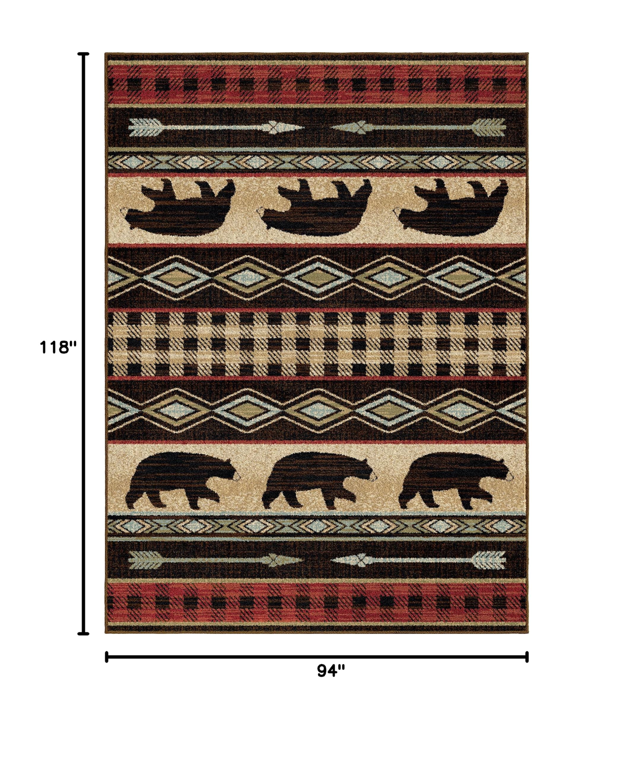 Mayberry Rug Bear Down Area Rug 7'10