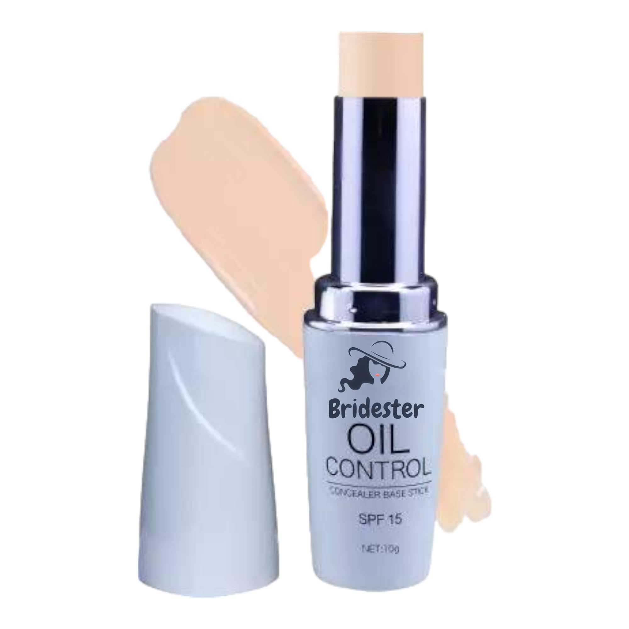 Bridester Oil Control Concealer Shade 03 - Matte Finish, Long-Lasting, Crease-Proof (Includes Free Pouch) | Perfect for Acne Cover, Dark Circle Correction & Everyday Makeup