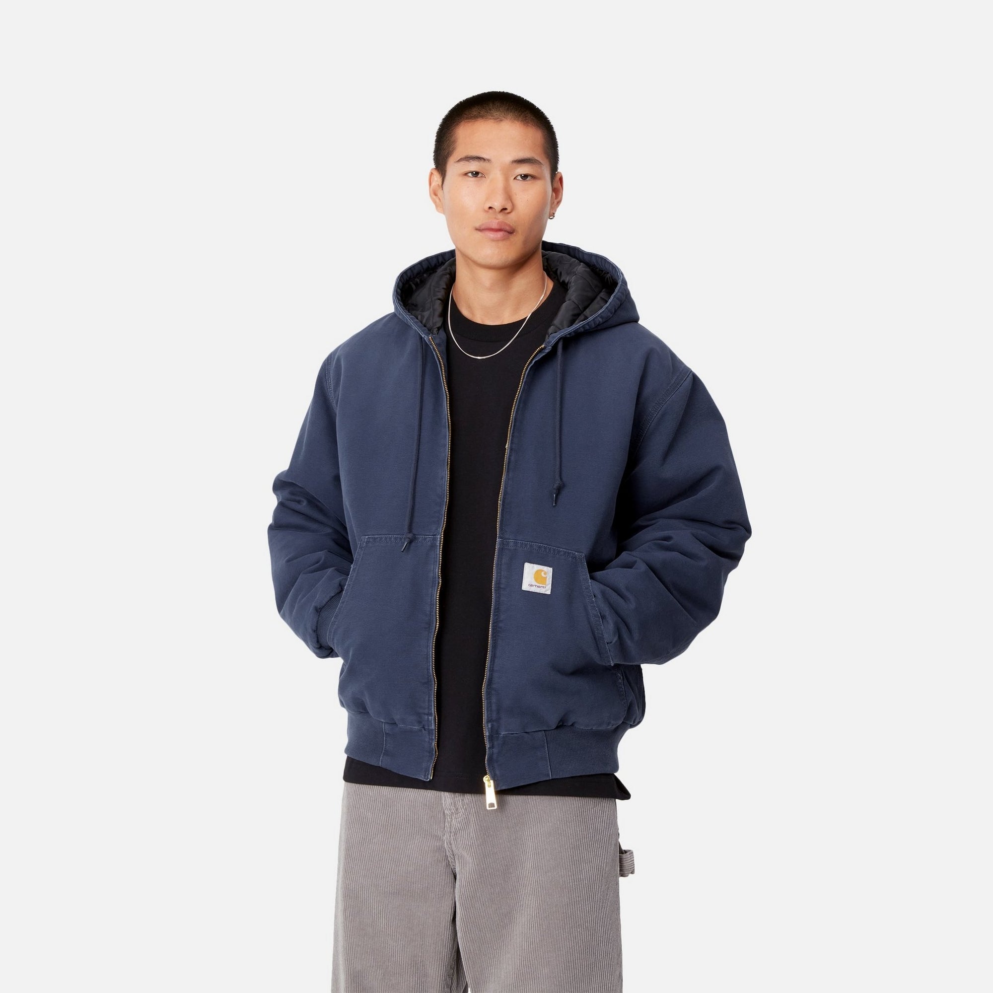 OG Active Jacket for Men - Winter Windproof Waterproof Outdoor Jacket in Air Force Blue (Aged Canvas) | Perfect for Hiking, Camping & Cold Weather Activities