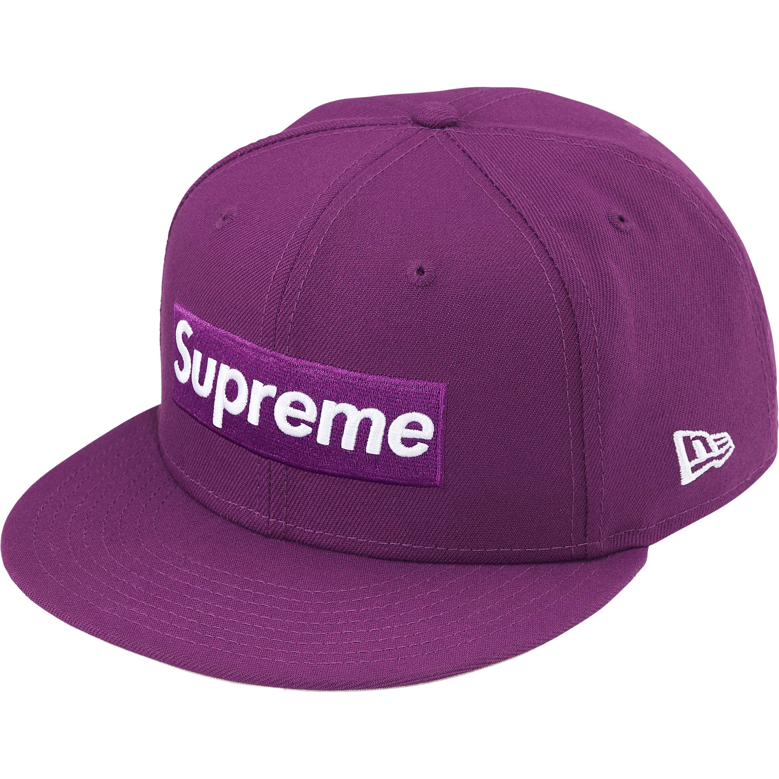 Supreme Championship Box Logo New Era Purple Snapback Hat - Official Streetwear for Men & Women - Perfect for Casual Wear, Hip-Hop Fashion, and Urban Street Style