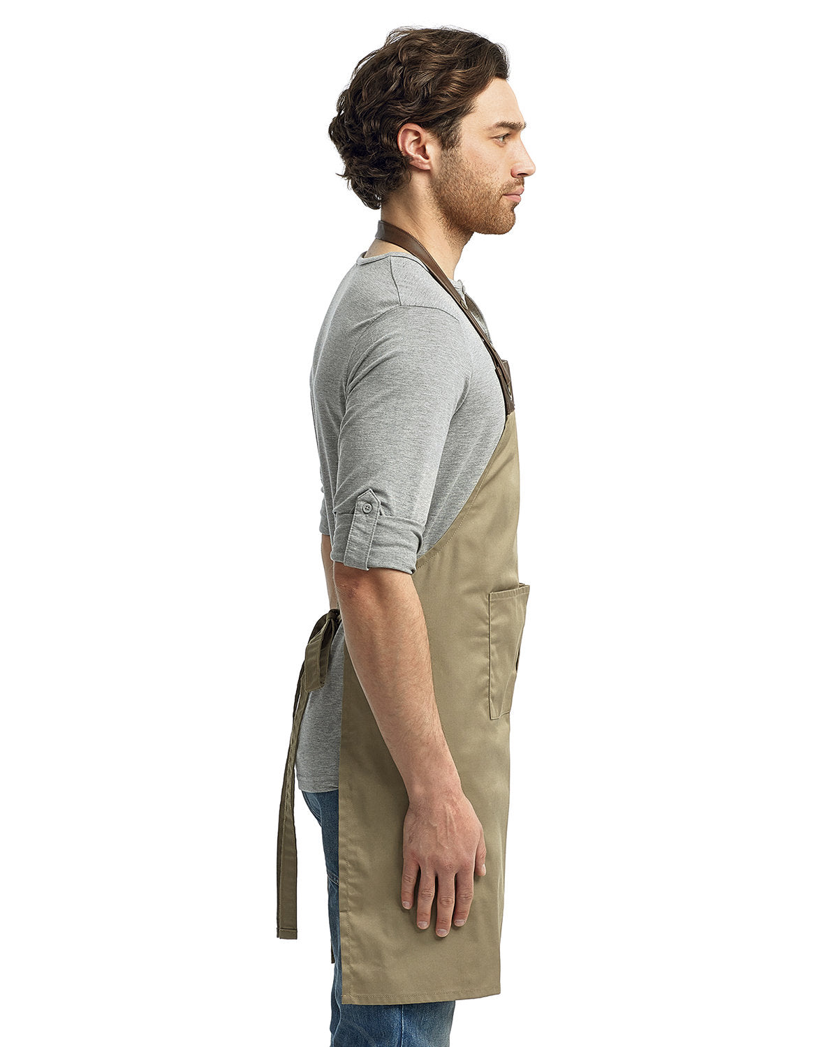 Reprime RP123 Artisan Collection Premium Espresso Bib Apron - Durable & Stylish for Baristas, Coffee Shops & Home Brewing