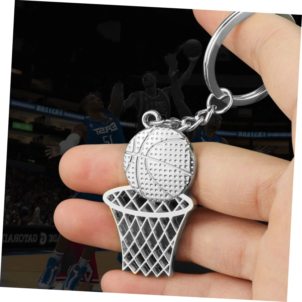 BESPORTBLE 6 Pack Basketball Keychain Set - Car Keys, Backpack Accessories, Sports Gifts for Basketball Fans | Perfect for Game Days, Team Spirit & Everyday Use