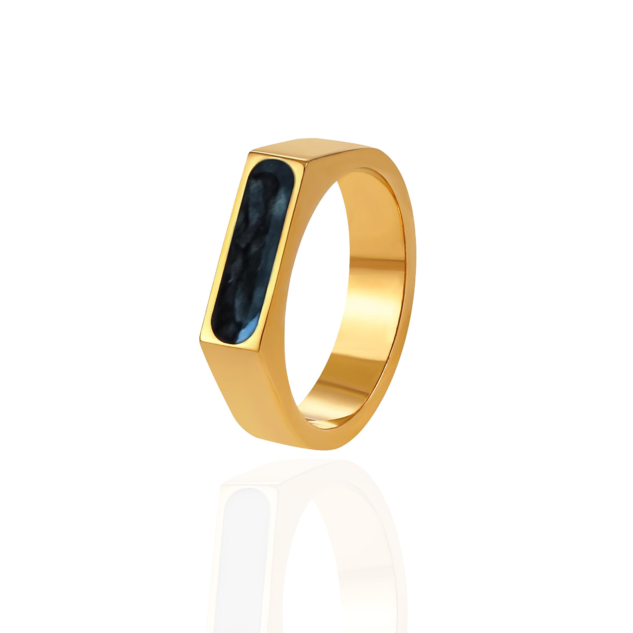 Radiant Horizon: Ashes Ring for Men - Sterling Silver Memorial Jewelry for Grieving, Remembrance & Special Occasions