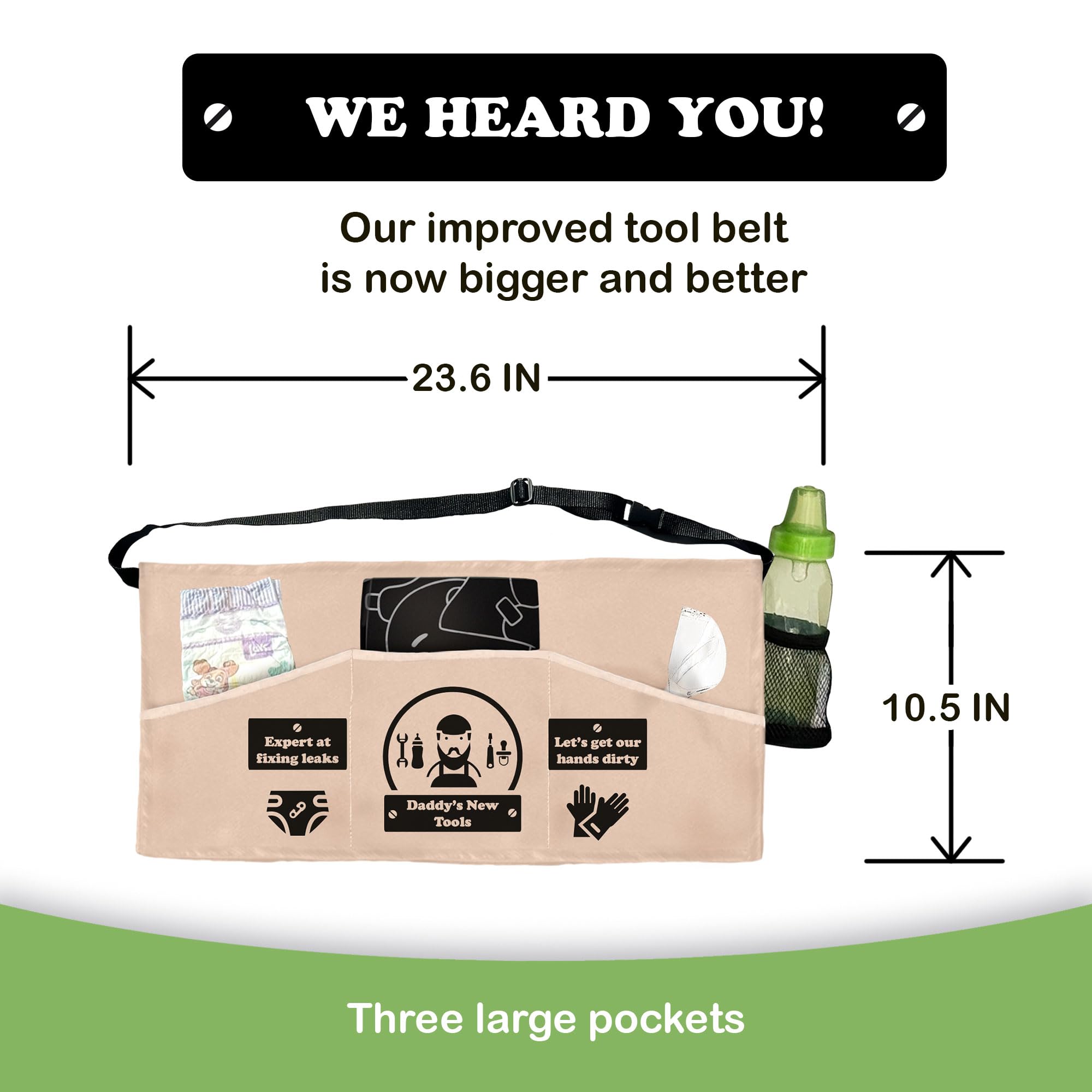Daddy's New Tool Belt with Tools - Perfect Baby Shower Gift for Expecting Fathers | DIY Projects, Home Repairs & First-Time Dad Essentials