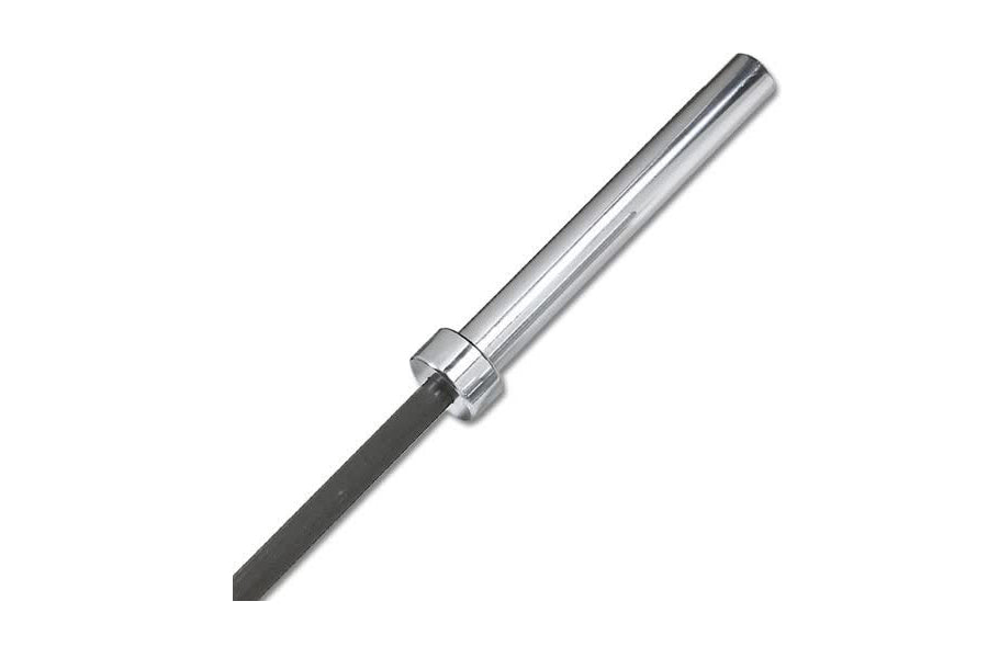 Warrior Black Zinc & Chrome Olympic Barbell - Premium Weightlifting Bar for CrossFit, Powerlifting & Home Gym Workouts