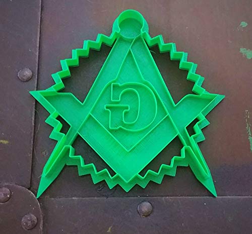 3D Printed Freemason Cookie Cutter Set - Stainless Steel Baking Tools for DIY Cookies, Cakes & Pastries - Perfect for Halloween, Christmas & Masonic Events