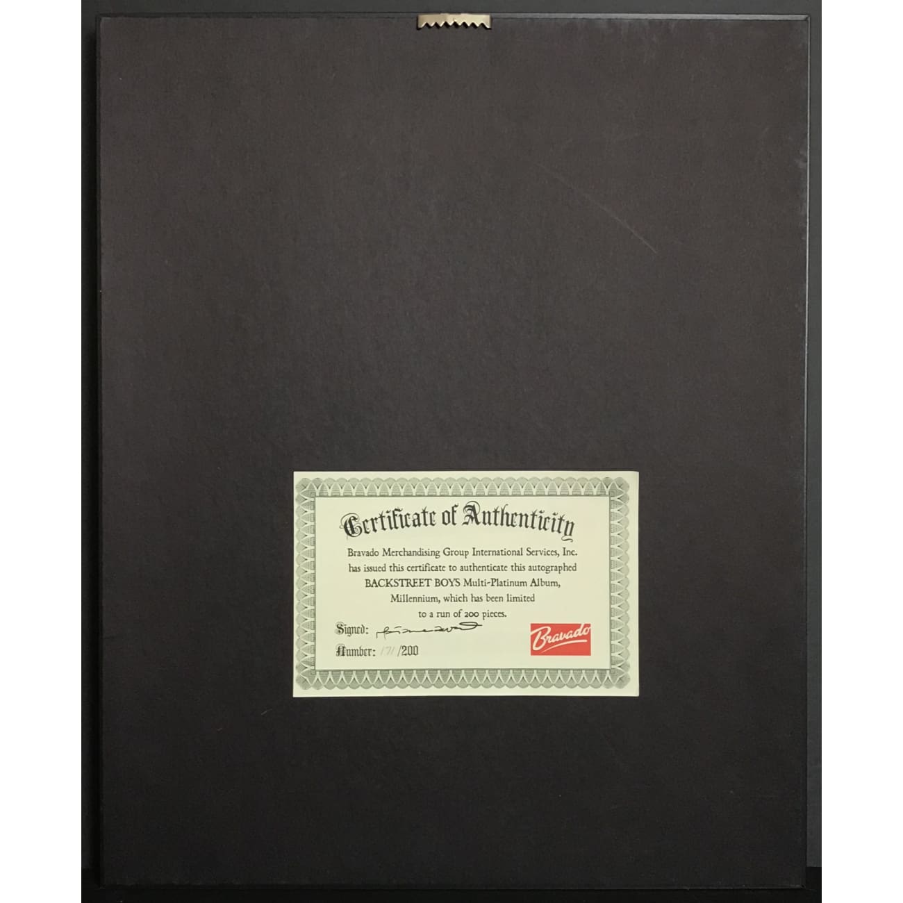 Backstreet Boys Autographed Millennium Album - RIAA 13x Multi Platinum Award (Collector's Edition) | Perfect for Music Memorabilia Displays, Fan Collections & Celebrity Gift Giving