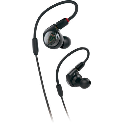 Audio Technica ATH-E40 Professional In-Ear Monitor Headphones - High Fidelity Sound for Musicians, DJs & Audiophiles (Perfect for Live Performances, Studio Recording & Critical Listening)