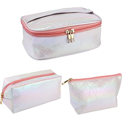 SUBANG 3 Pack Waterproof Travel Makeup Bag - Portable Cosmetic Organizer for Toiletries & Brushes - Ideal for Women, Men & Girls - Perfect for Travel, Gym & Daily Use