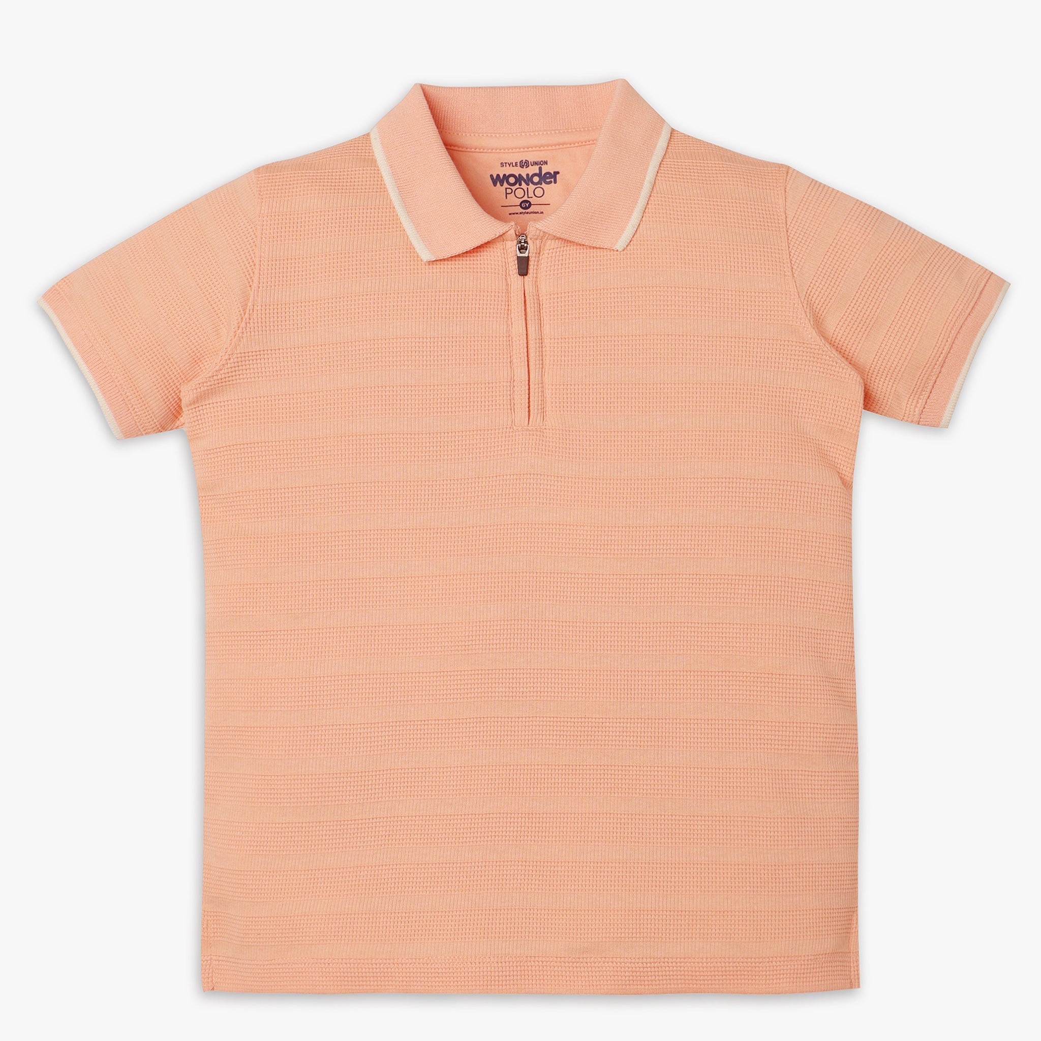 Boys Regular Fit Cut and Sew Polo T-Shirt - Comfortable Cotton Casual Shirt for School, Play & Everyday Wear