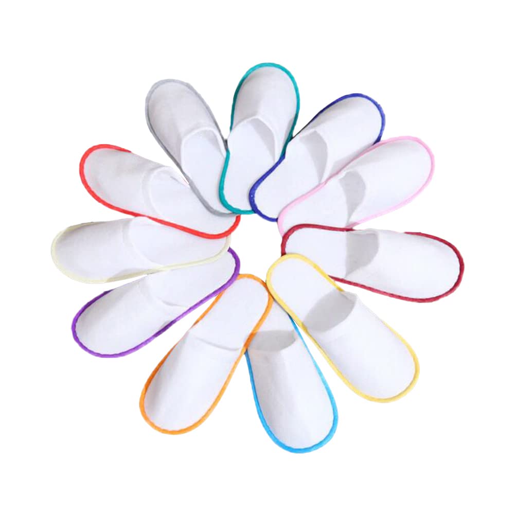 10 Pairs Kids Hotel Slippers - Ultra Soft Unisex Children's House Slippers for Warmth & Comfort | Perfect for Travel, Home Use & Spa Relaxation